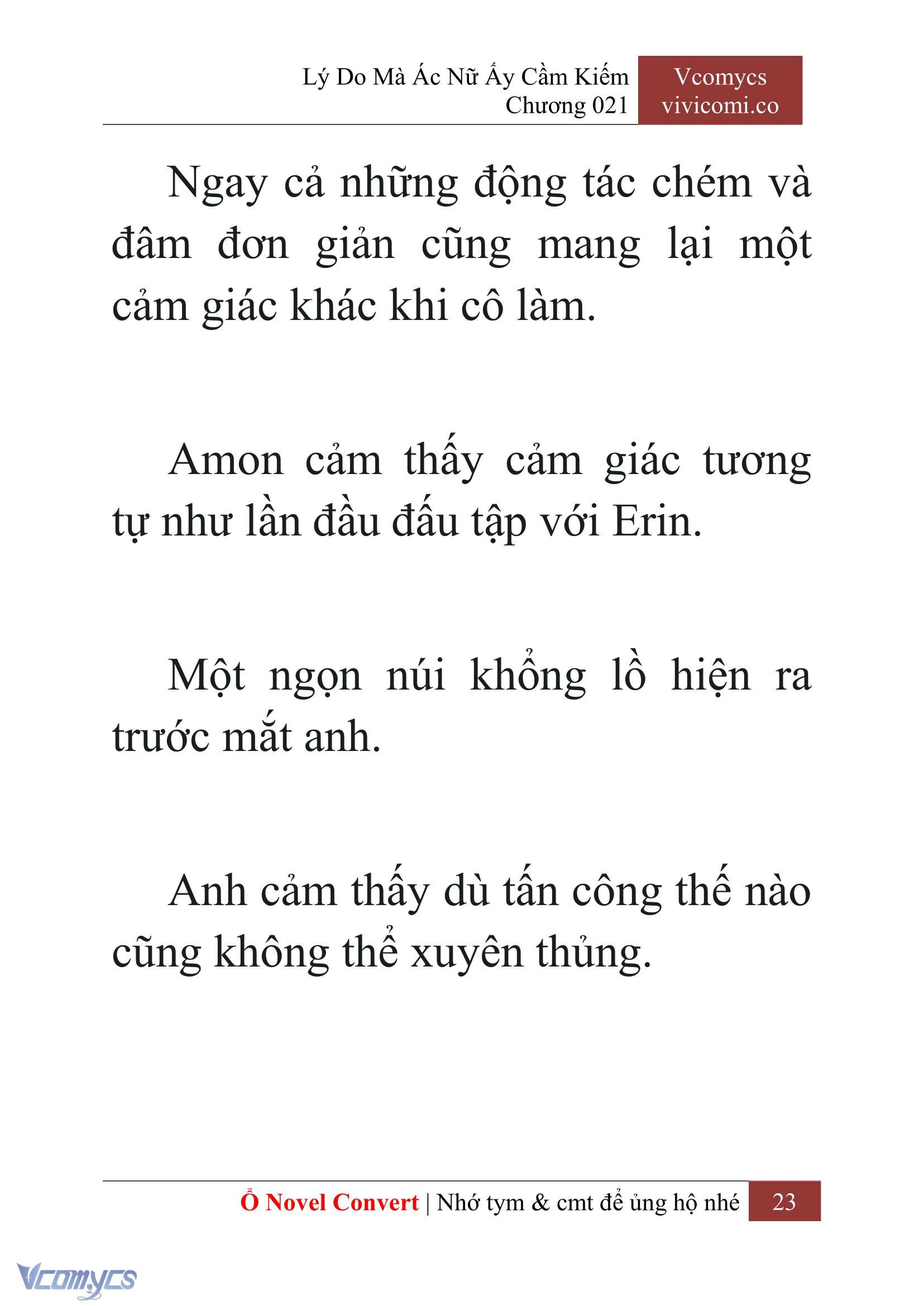 [Novel] Lý Do Mà Ác Nữ Ấy Cầm Kiếm Chap 21 - Trang 2