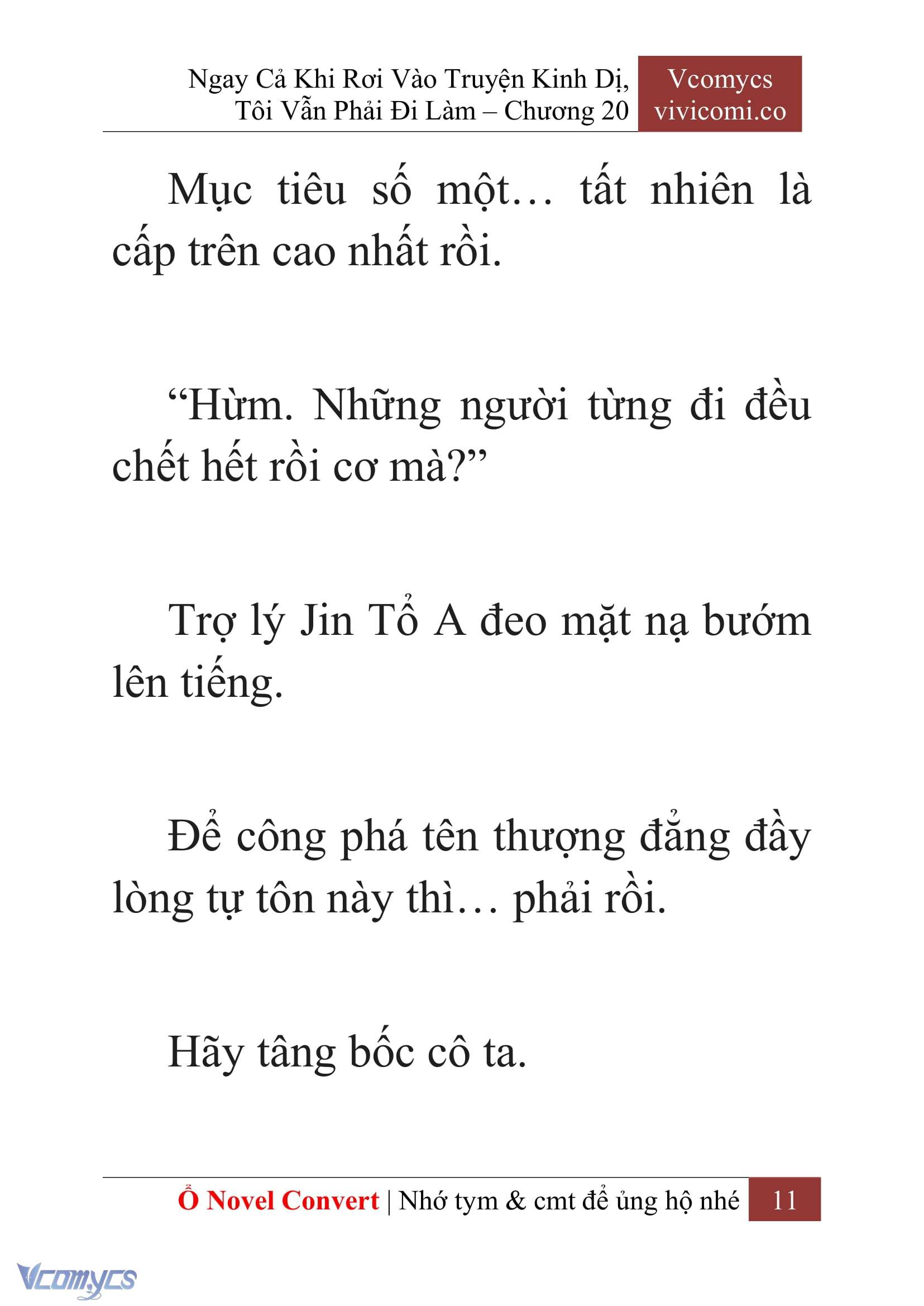 [Novel] Ngay Cả Khi Rơi Vào Truyện Kinh Dị, Tôi Vẫn Phải Đi Làm Chap 20 - Trang 2