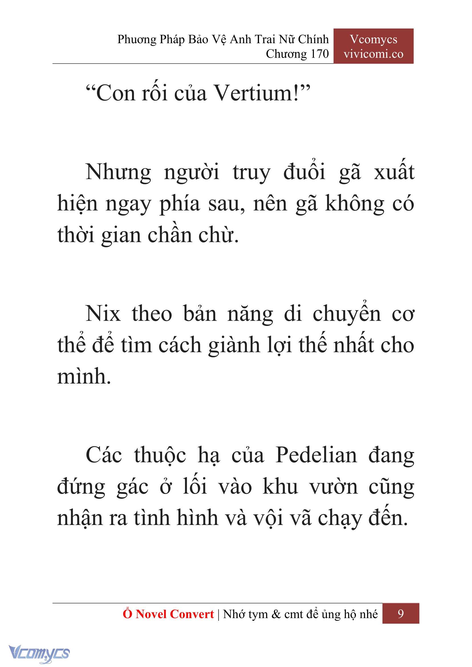 [Novel] Phương Pháp Bảo Vệ Anh Trai Nữ Chính Chap 170 - Trang 2
