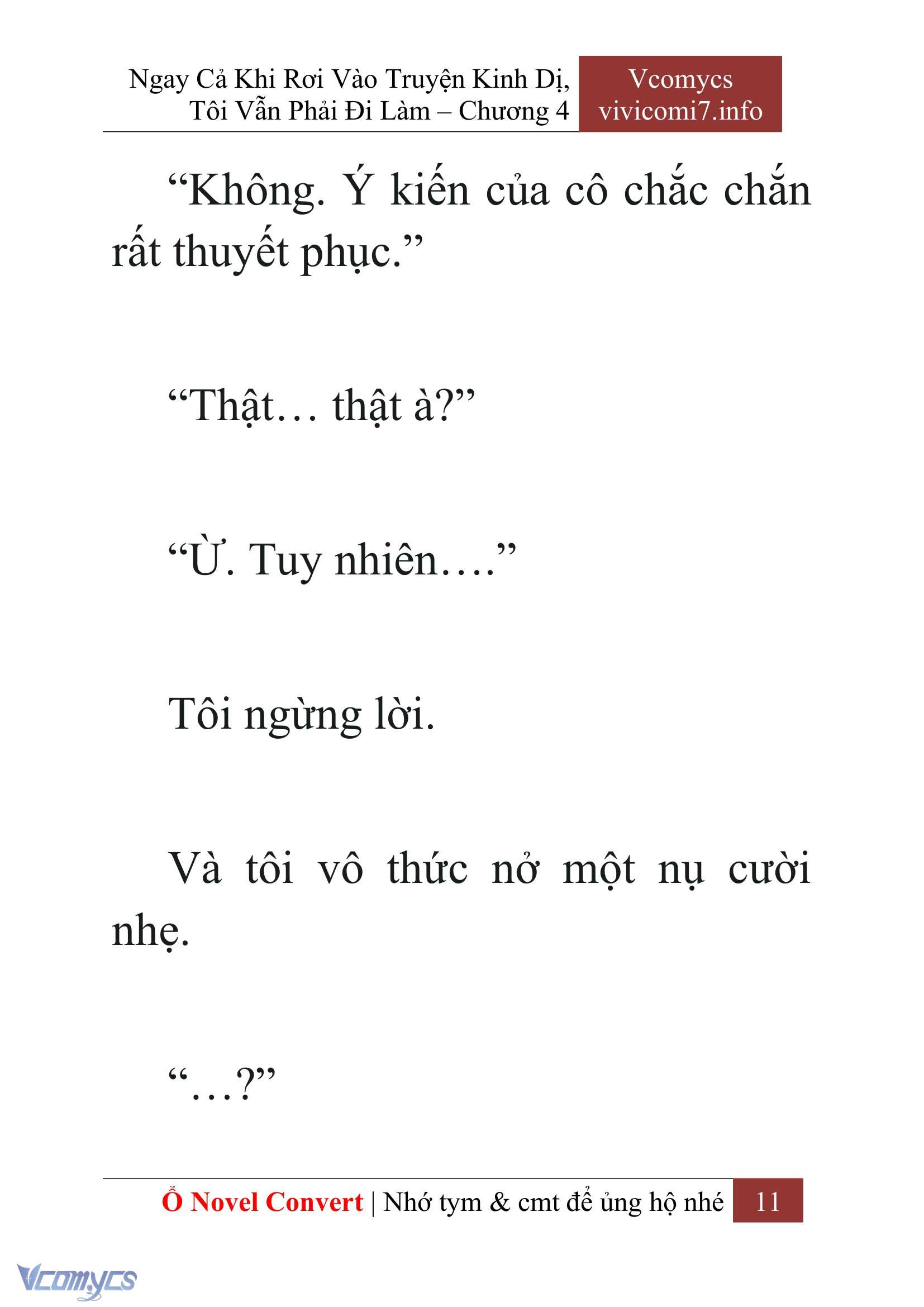 [Novel] Ngay Cả Khi Rơi Vào Truyện Kinh Dị, Tôi Vẫn Phải Đi Làm Chap 4 - Trang 2