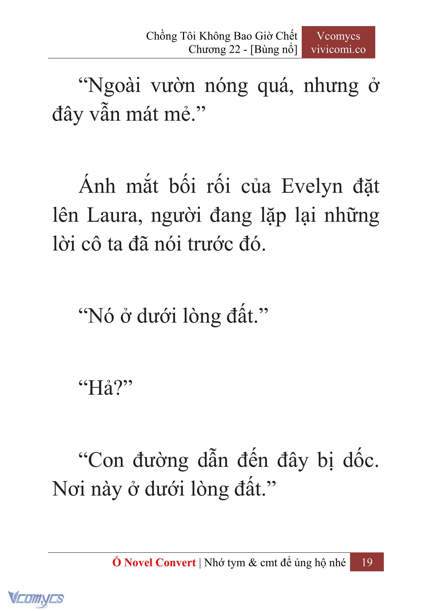 [Novel] Chồng Tôi Không Bao Giờ Chết Chap 22 - Trang 2