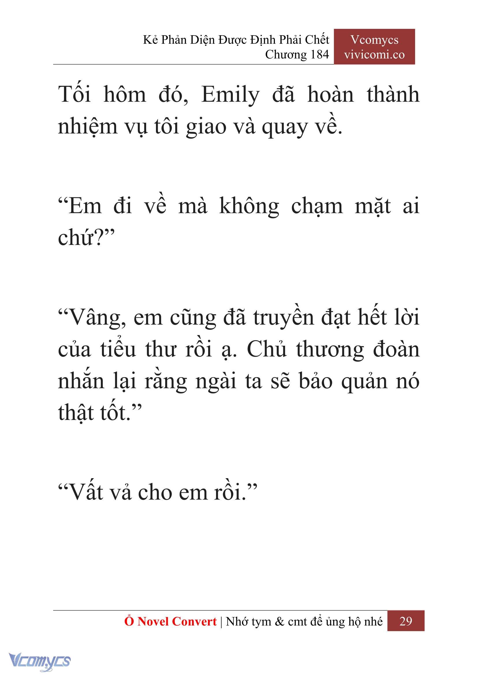 [Novel] Kẻ Phản Diện Được Định Phải Chết Chap 184 - Trang 2