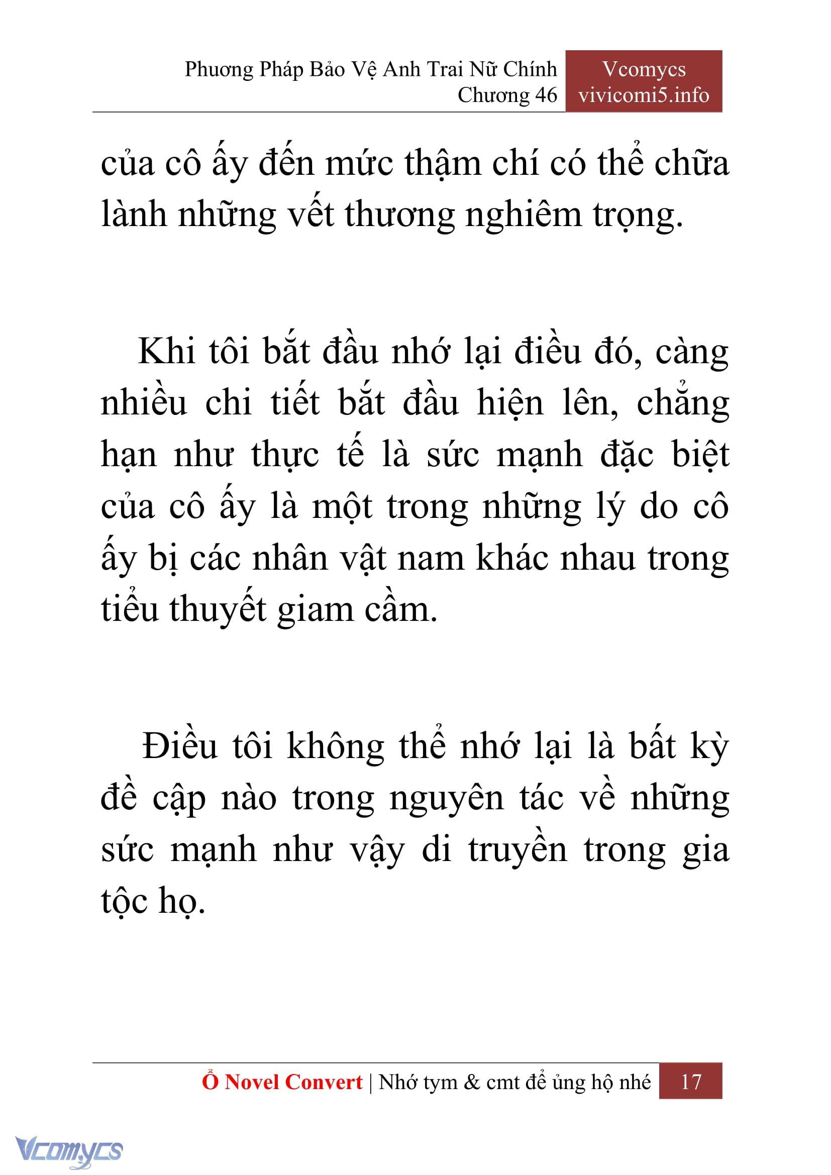 [Novel] Phương Pháp Bảo Vệ Anh Trai Nữ Chính Chap 46 - Trang 2