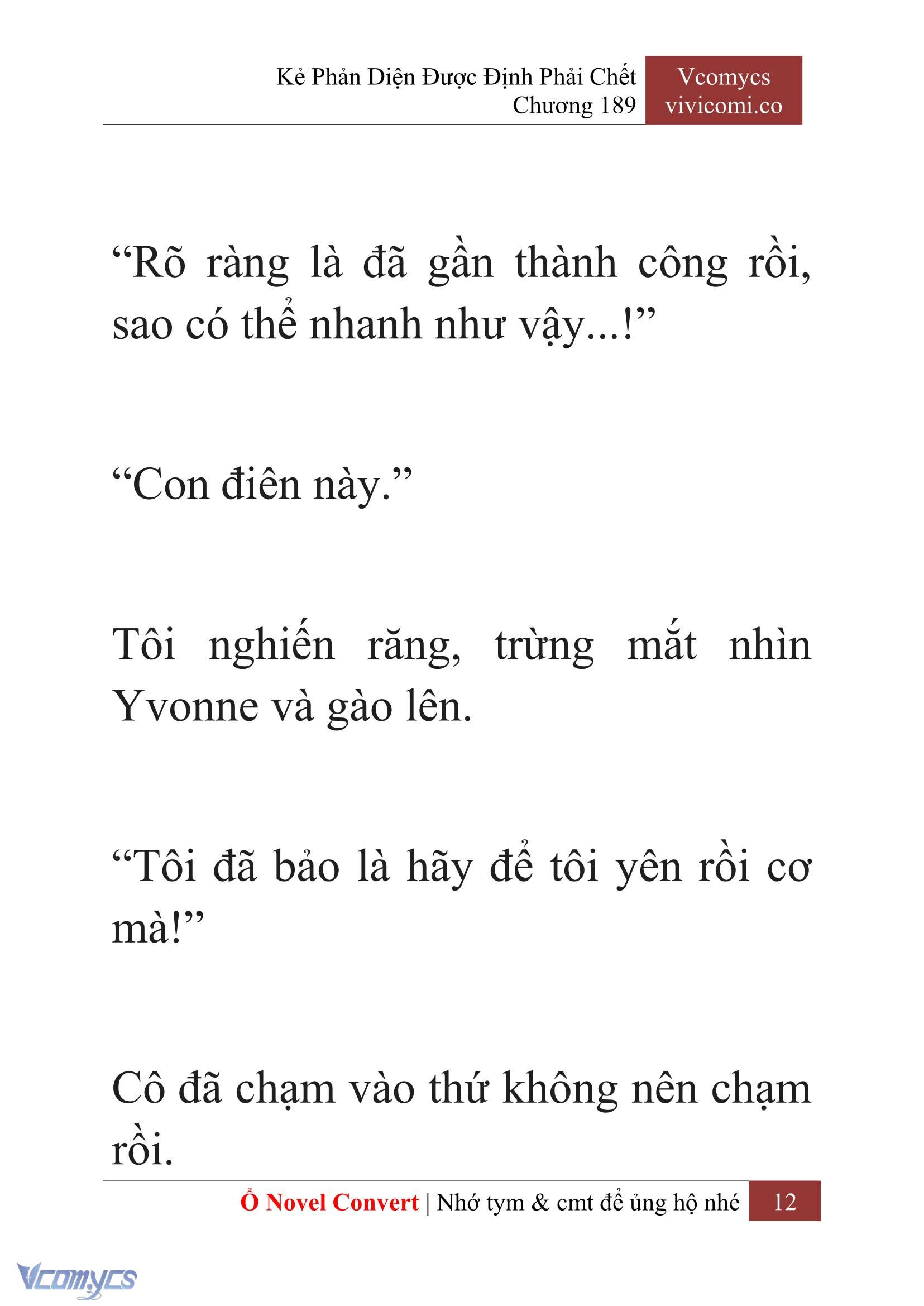 [Novel] Kẻ Phản Diện Được Định Phải Chết Chap 189 - Trang 2