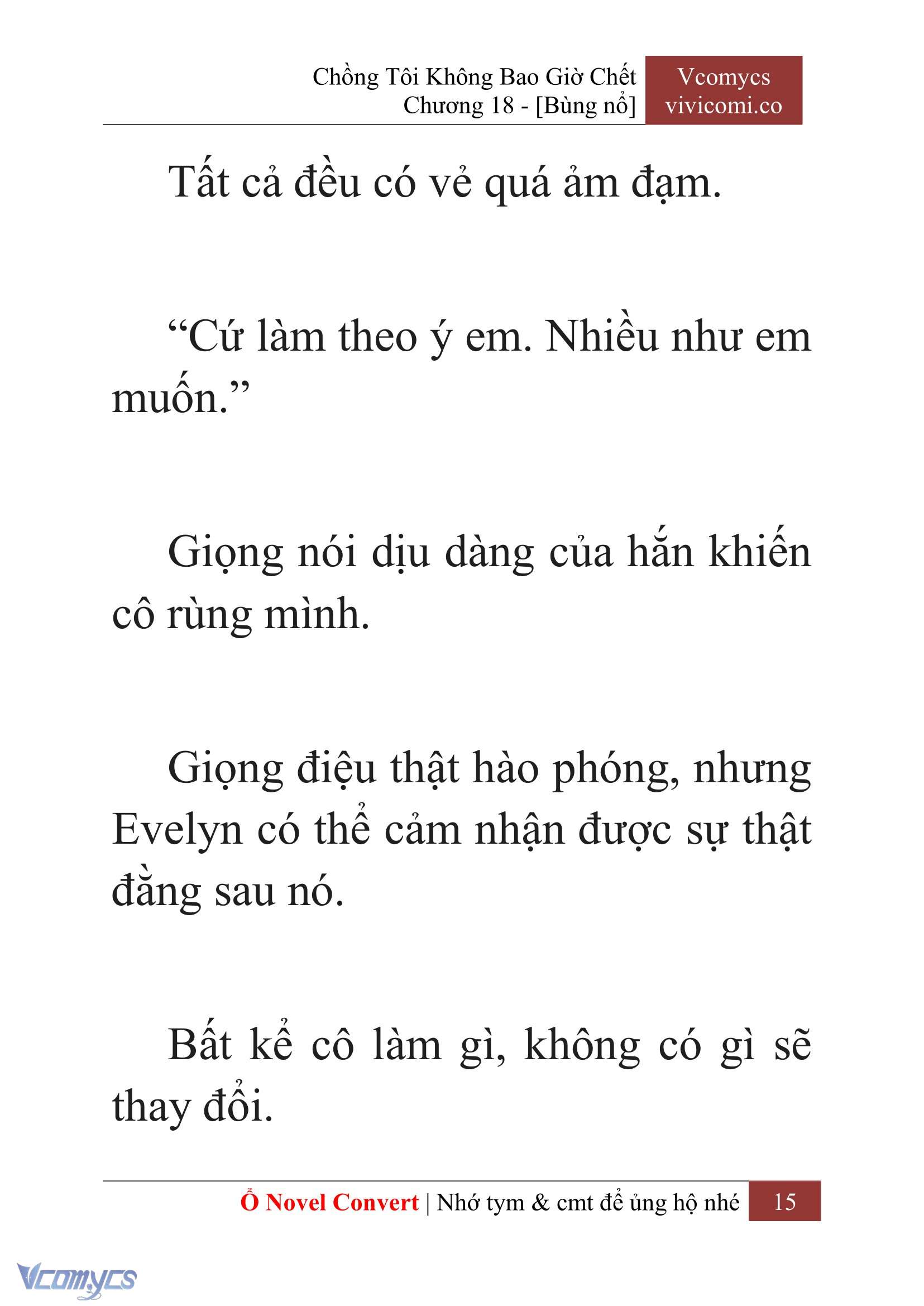 [Novel] Chồng Tôi Không Bao Giờ Chết Chap 18 - Trang 2