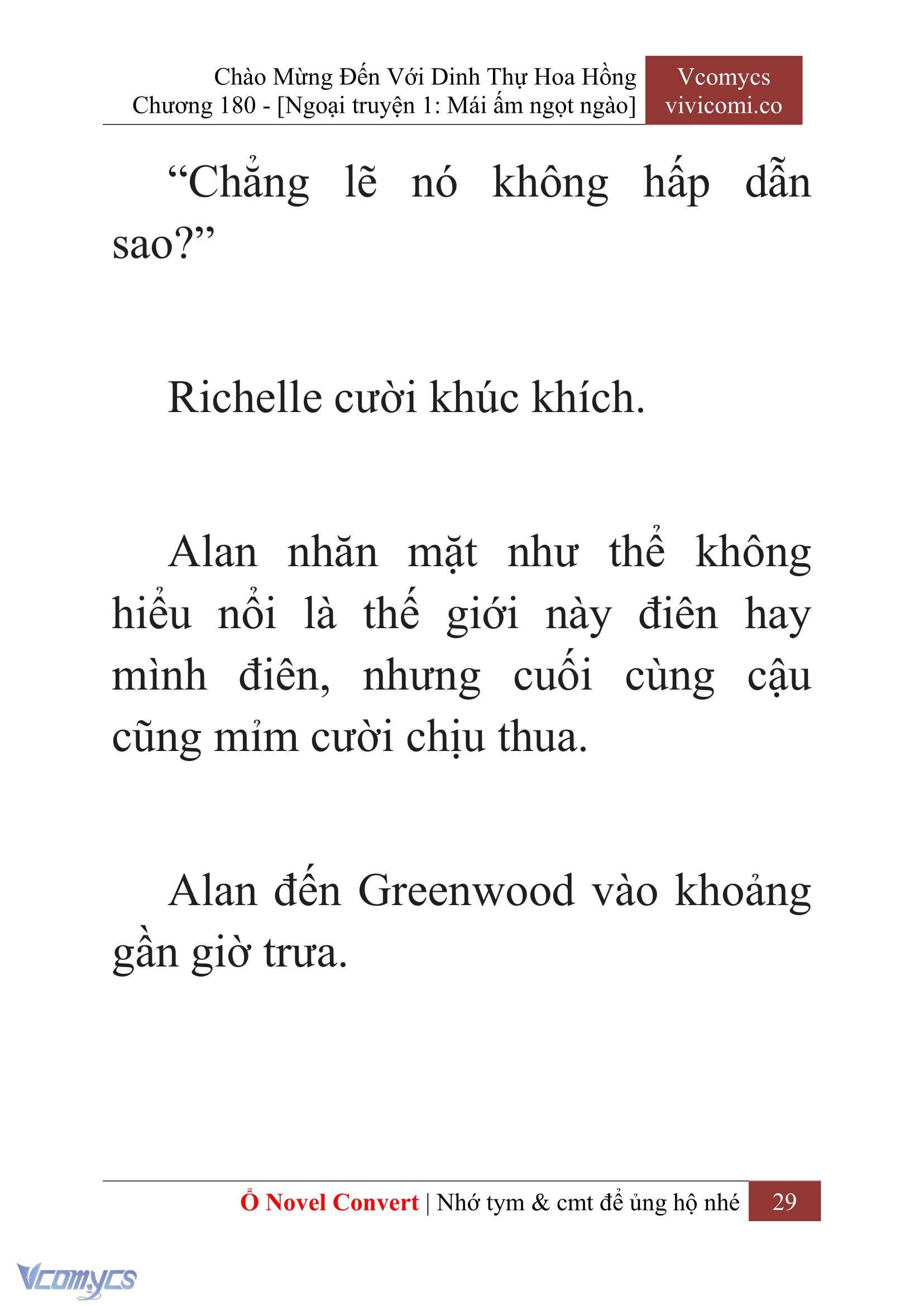 [Novel] Chào Mừng Đến Với Dinh Thự Hoa Hồng Chap 180 - Next Chap 181