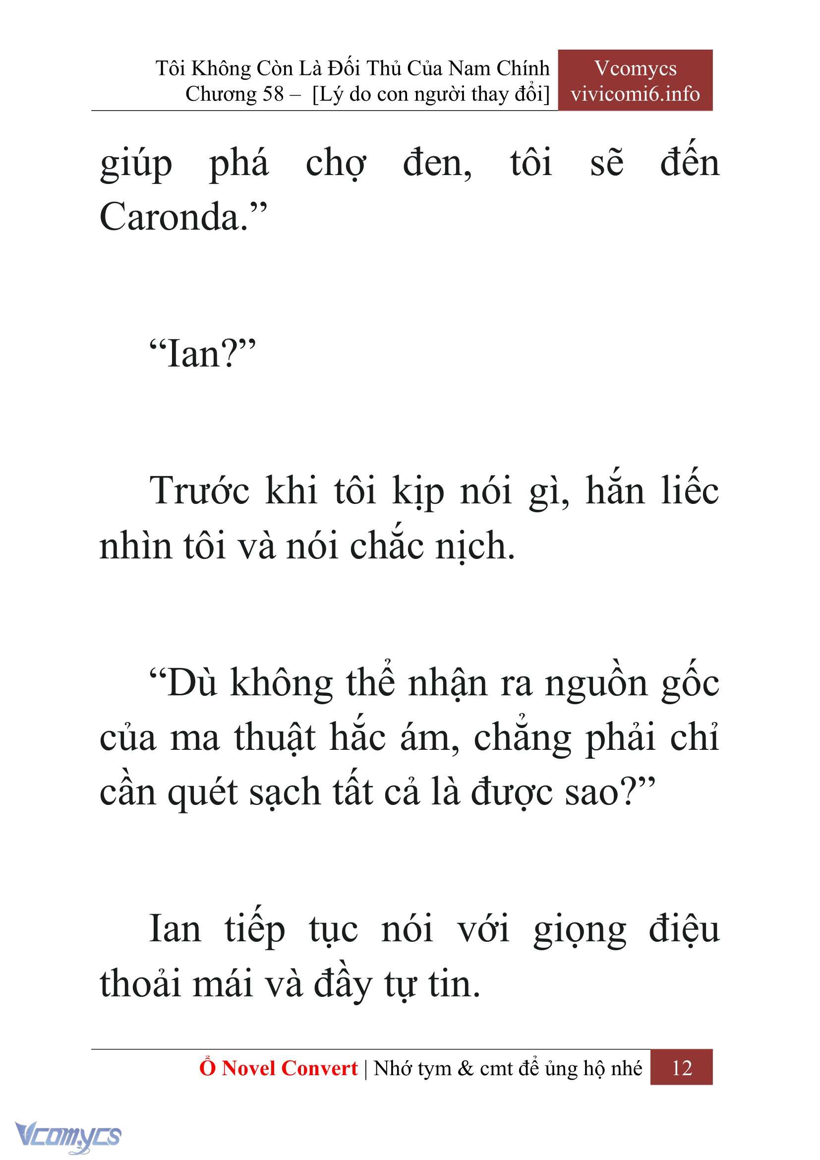 [Novel] Tôi Không Còn Là Đối Thủ Của Nam Chính Chap 58 - Trang 2