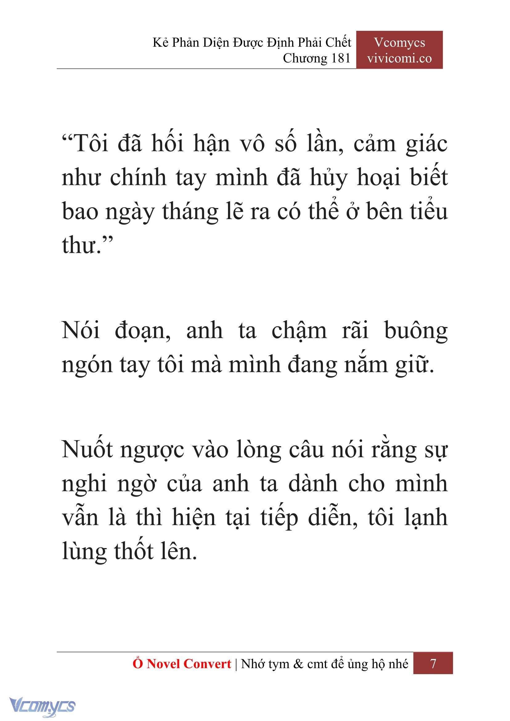 [Novel] Kẻ Phản Diện Được Định Phải Chết Chap 181 - Trang 2