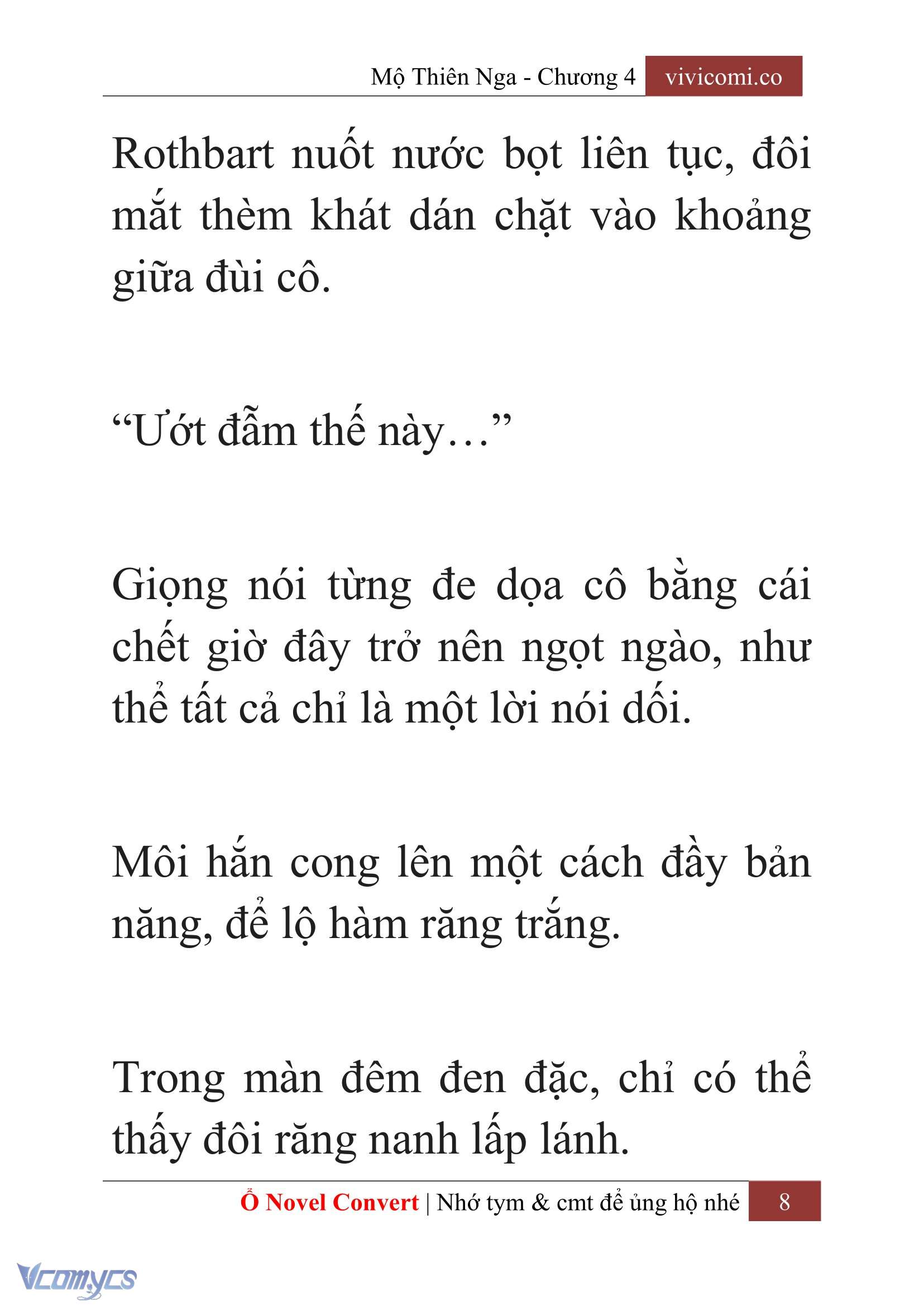 [Novel] Mộ Thiên Nga Chap 4 - Trang 2