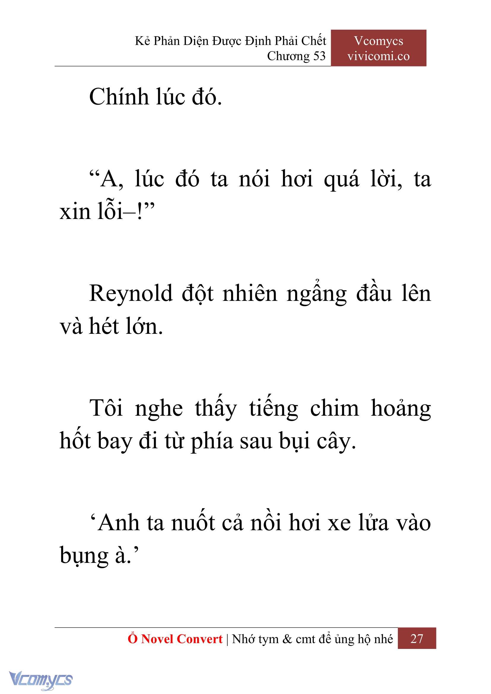 [Novel] Kẻ Phản Diện Được Định Phải Chết Chap 53 - Next Chap 54