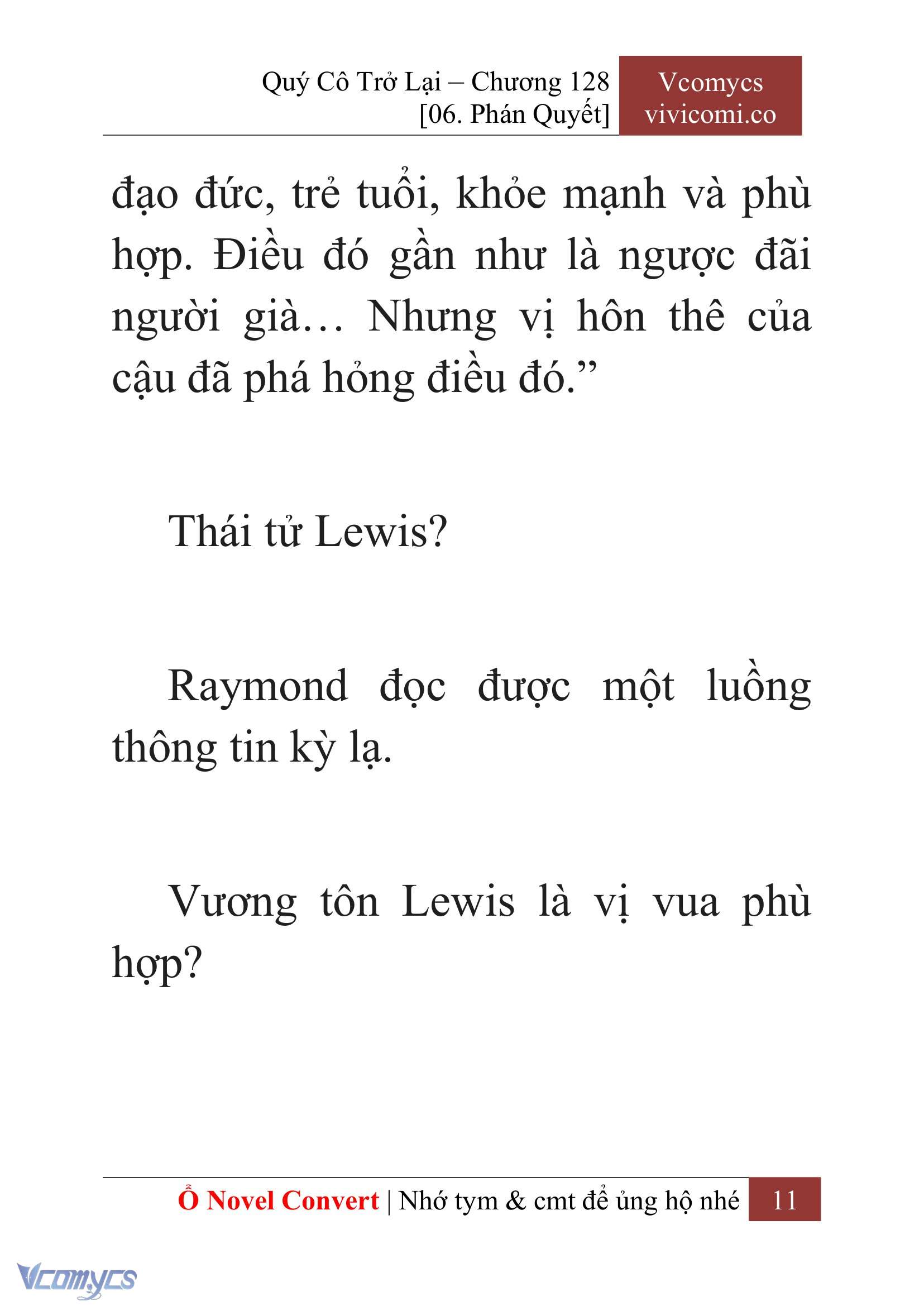 [Novel] Quý Cô Trở Lại Chap 128 - Trang 2