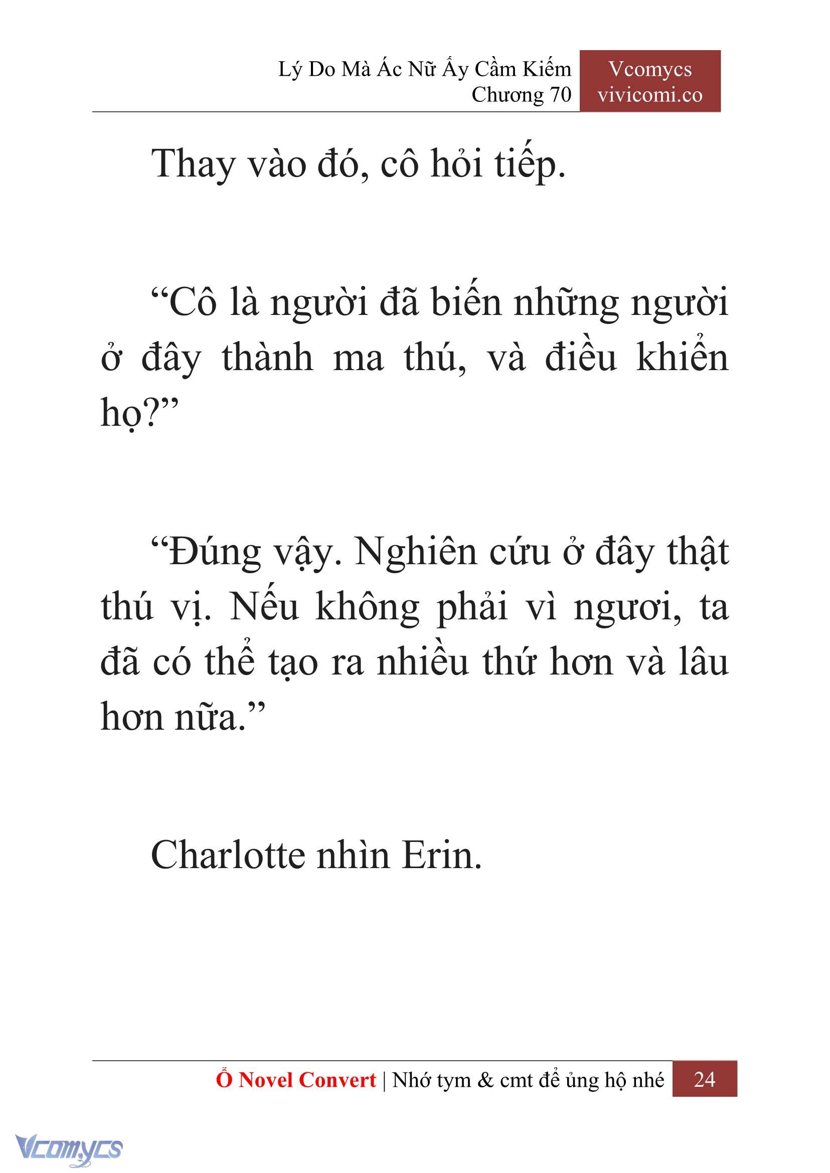 [Novel] Lý Do Mà Ác Nữ Ấy Cầm Kiếm Chap 70 - Next Chap 71