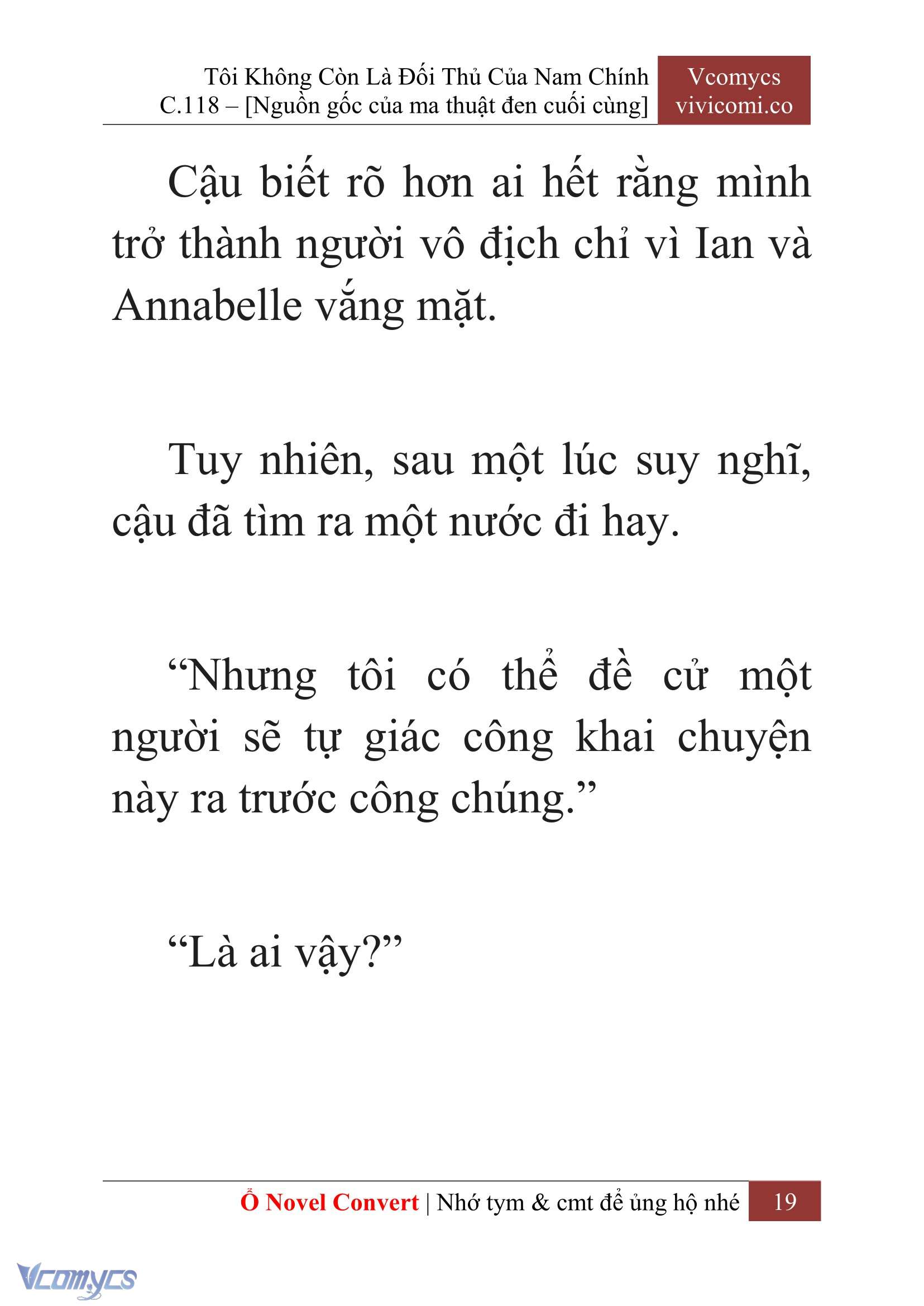 [Novel] Tôi Không Còn Là Đối Thủ Của Nam Chính Chap 118 - Trang 2