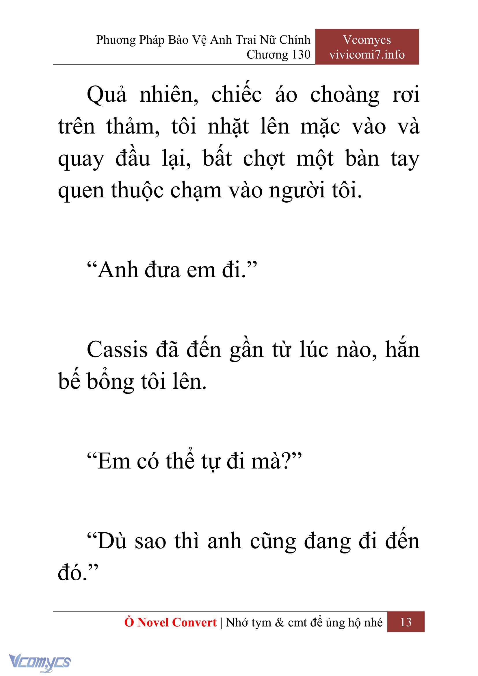 [Novel] Phương Pháp Bảo Vệ Anh Trai Nữ Chính Chap 130 - Next Chap 131