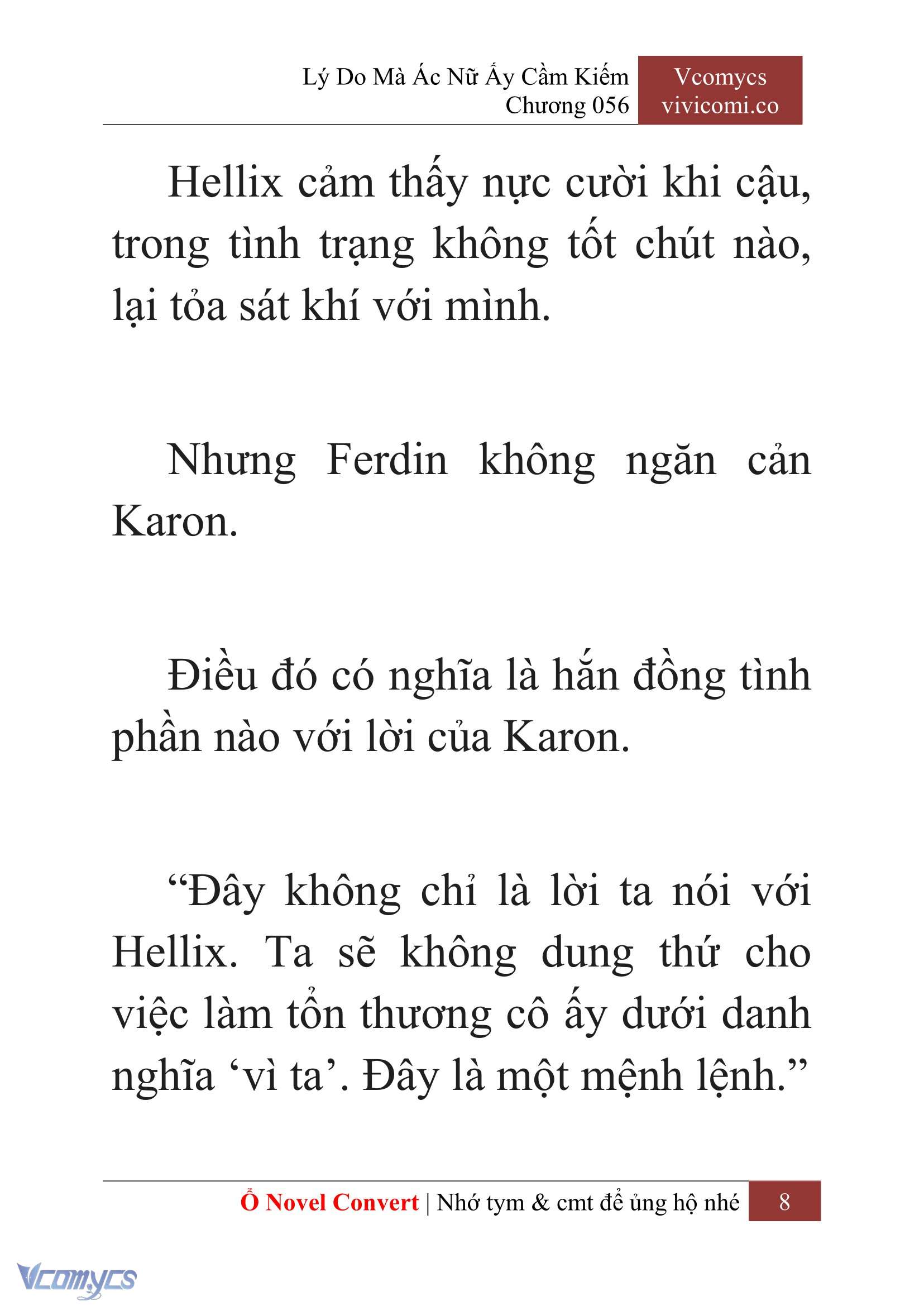 [Novel] Lý Do Mà Ác Nữ Ấy Cầm Kiếm Chap 56 - Next Chap 57