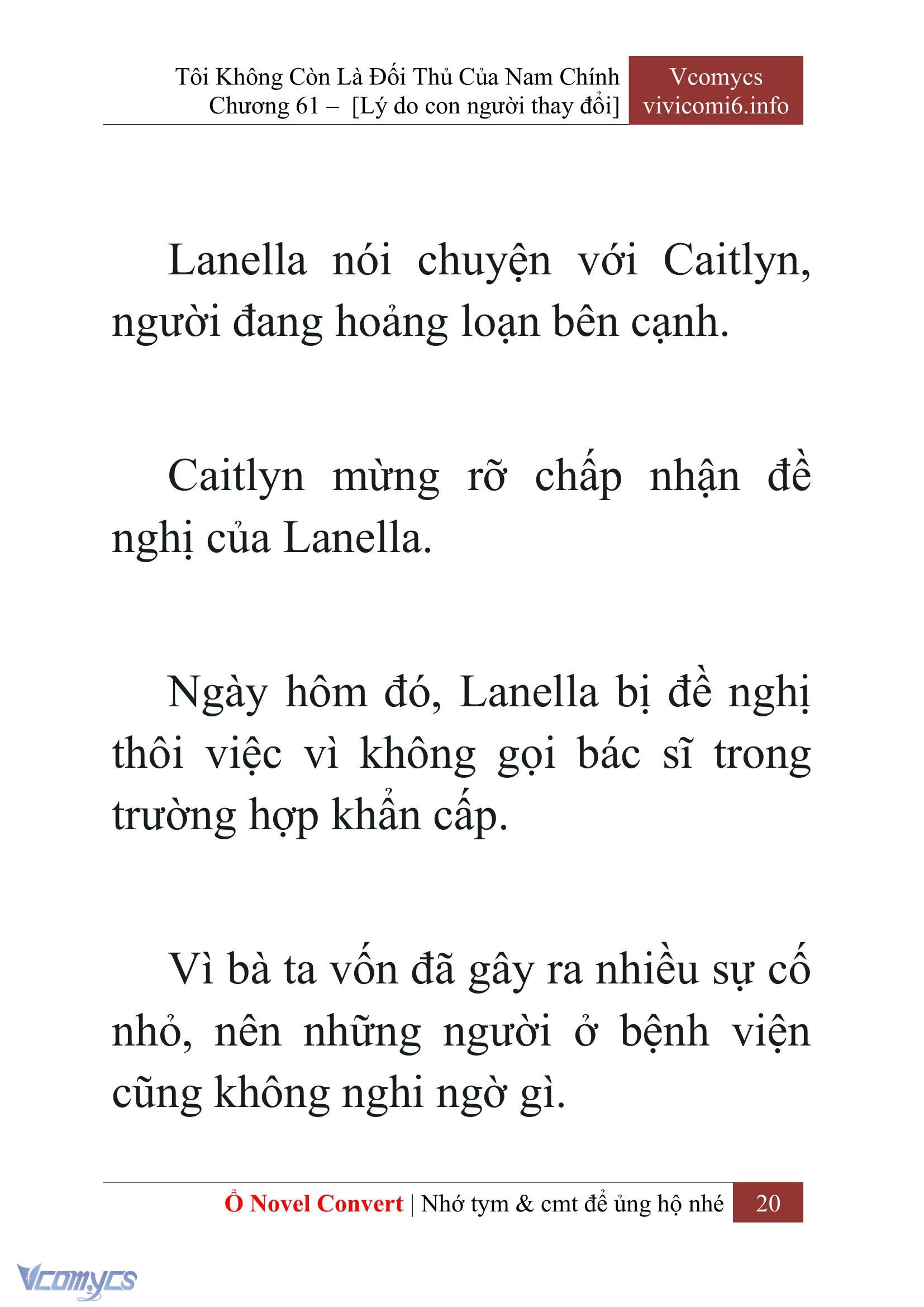 [Novel] Tôi Không Còn Là Đối Thủ Của Nam Chính Chap 61 - Trang 2