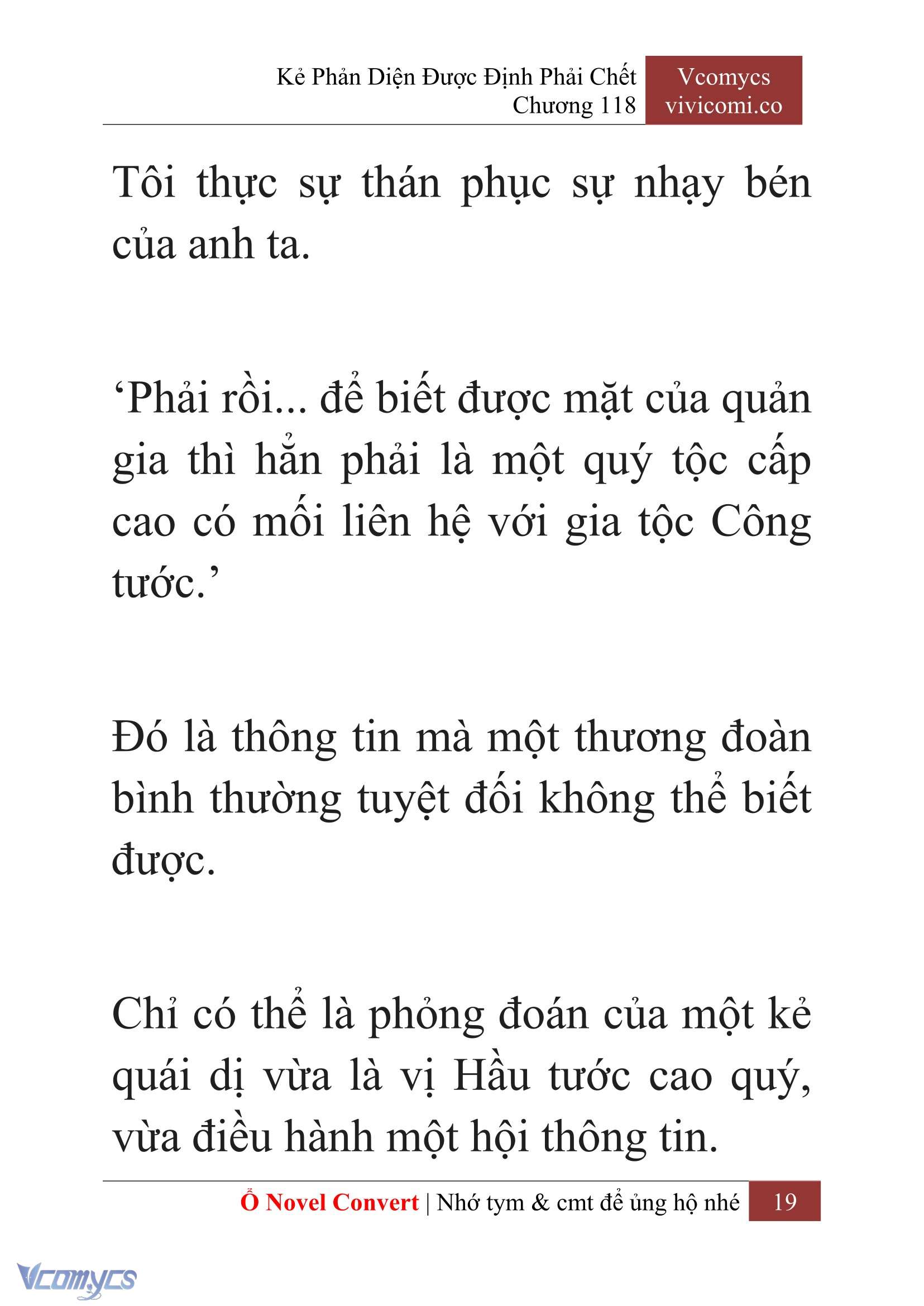 [Novel] Kẻ Phản Diện Được Định Phải Chết Chap 118 - Trang 2