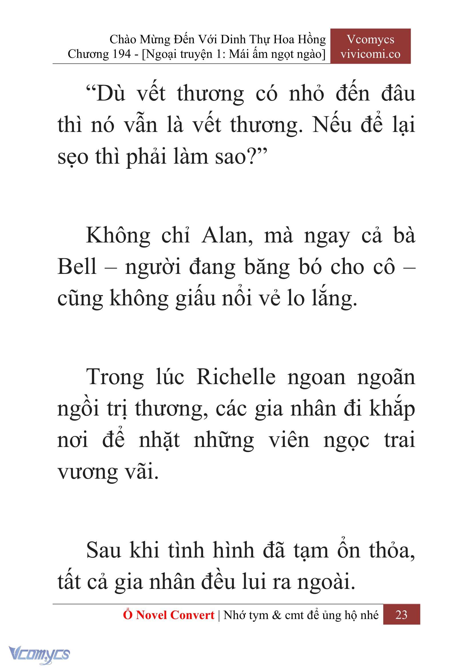 [Novel] Chào Mừng Đến Với Dinh Thự Hoa Hồng Chap 194 - Trang 2