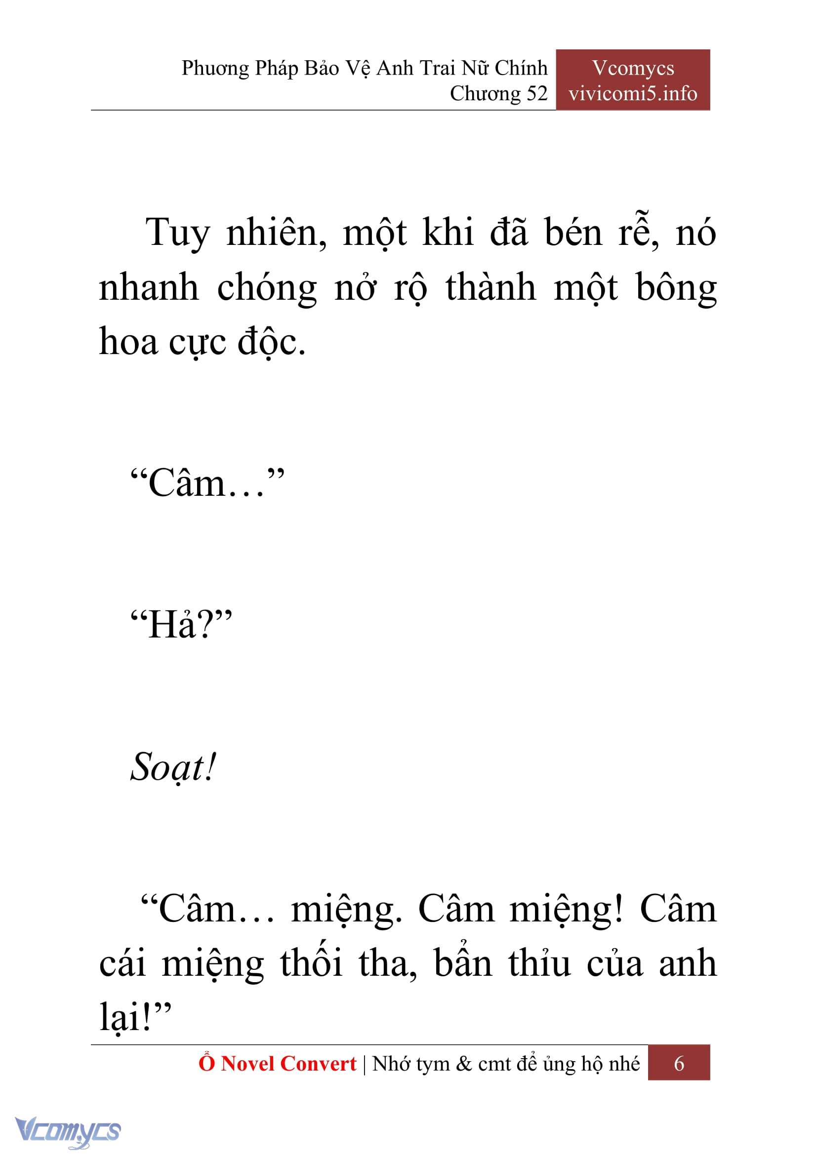 [Novel] Phương Pháp Bảo Vệ Anh Trai Nữ Chính Chap 52 - Trang 2