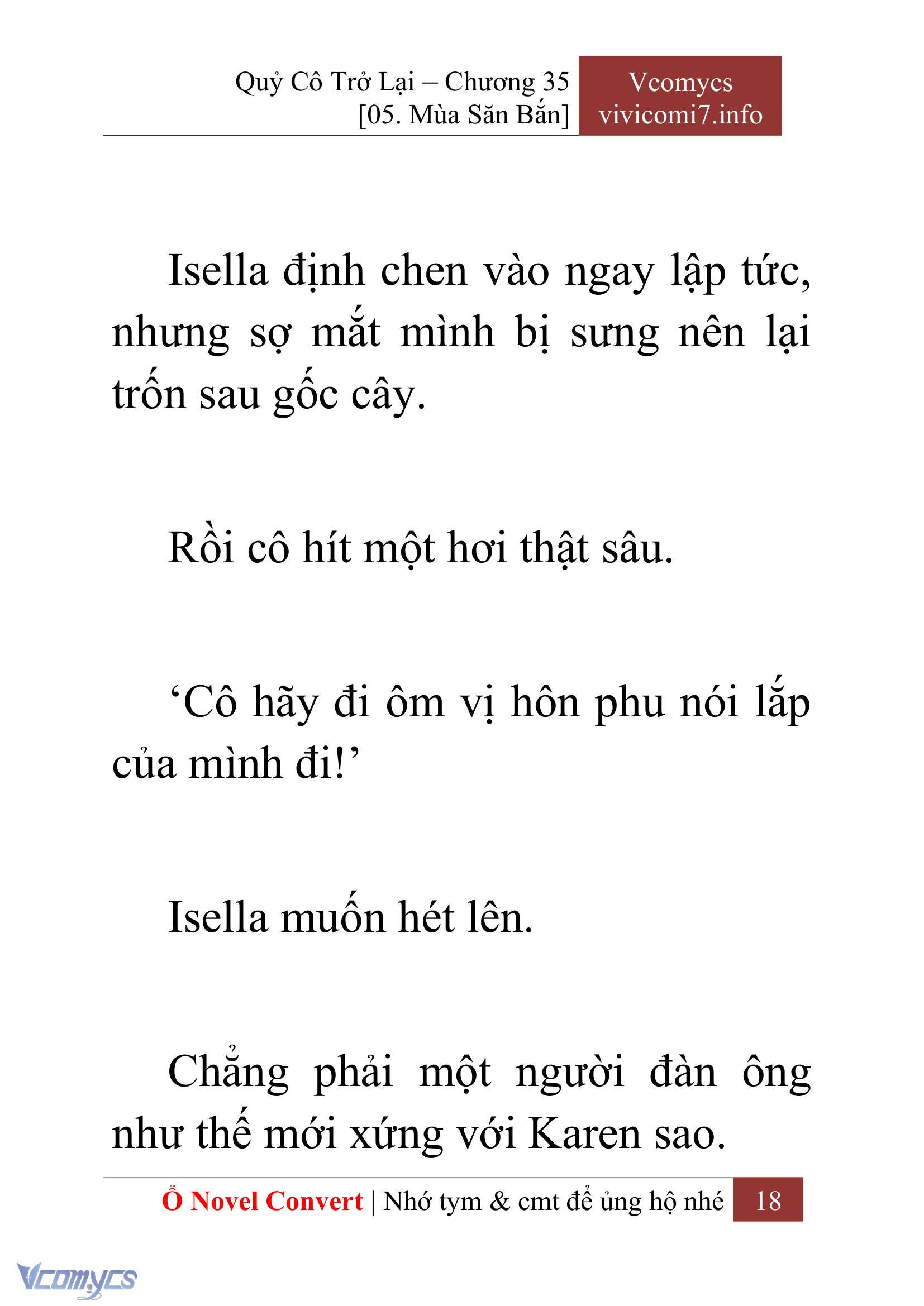 [Novel] Quý Cô Trở Lại Chap 35 - Trang 2