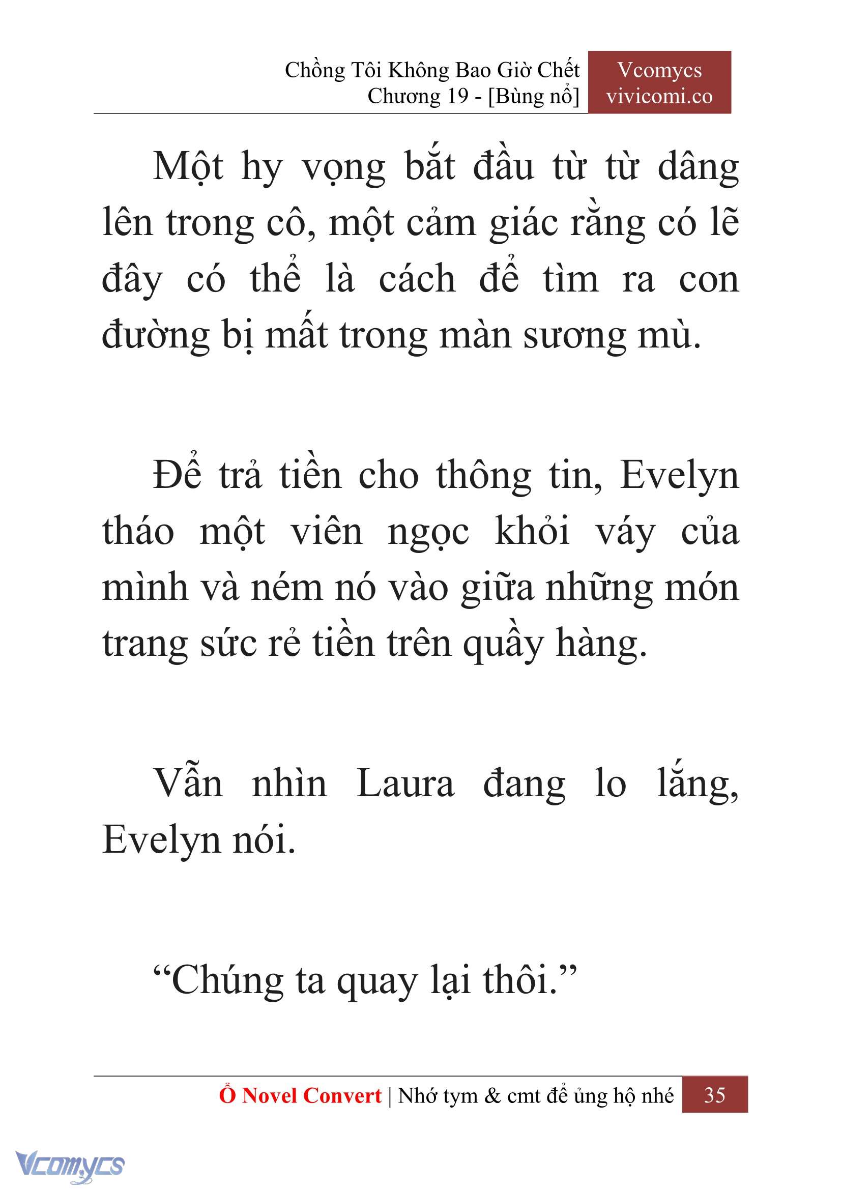 [Novel] Chồng Tôi Không Bao Giờ Chết Chap 19 - Trang 2