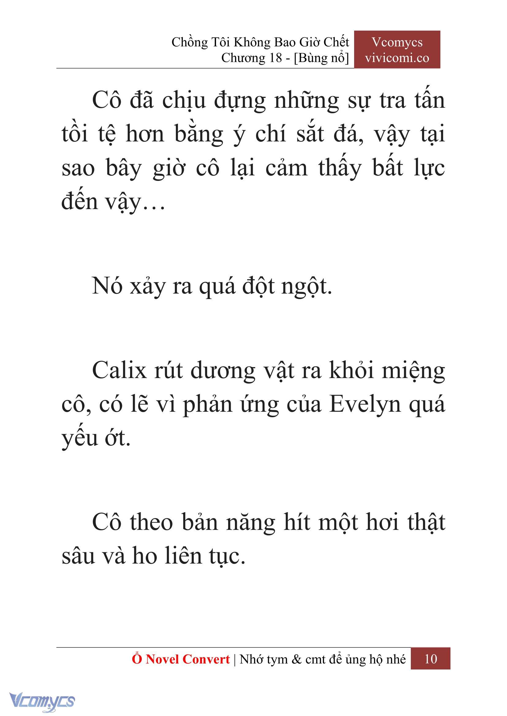 [Novel] Chồng Tôi Không Bao Giờ Chết Chap 18 - Trang 2