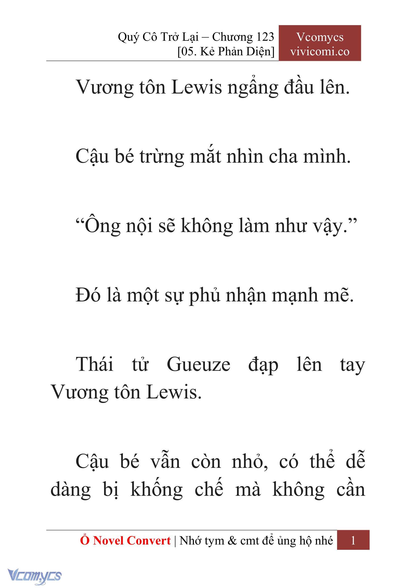 [Novel] Quý Cô Trở Lại Chap 123 - Trang 2