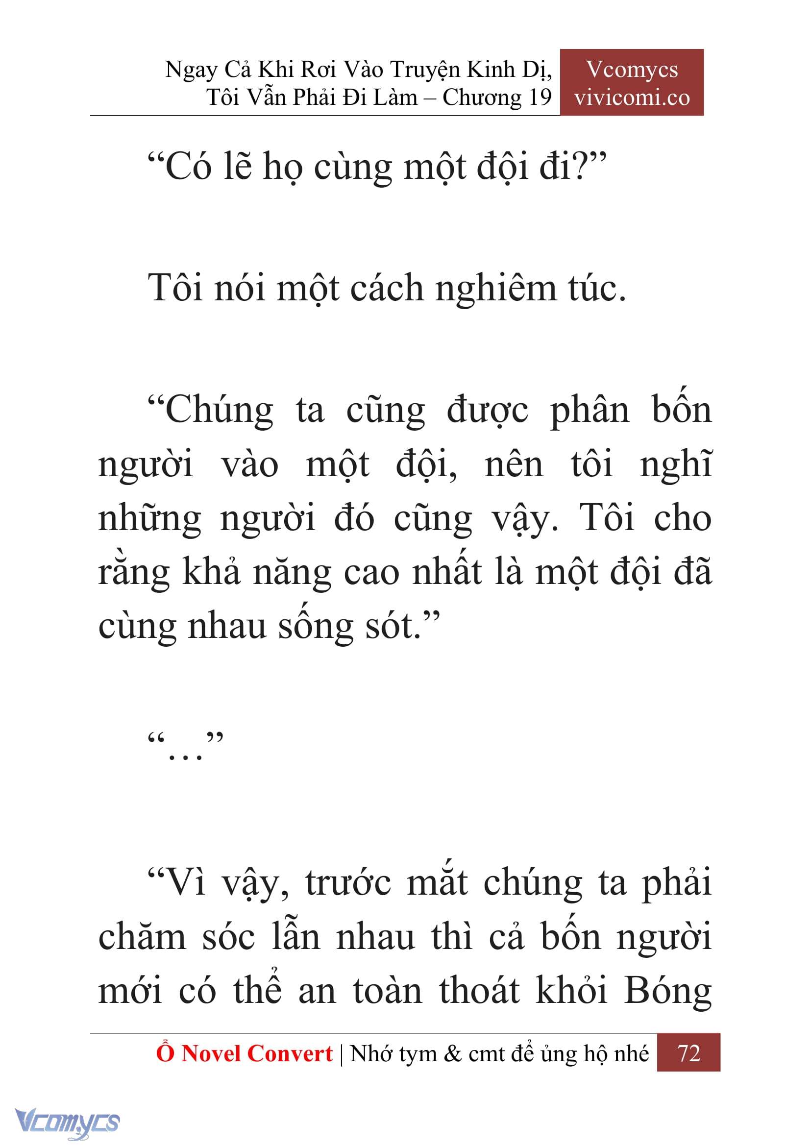 [Novel] Ngay Cả Khi Rơi Vào Truyện Kinh Dị, Tôi Vẫn Phải Đi Làm Chap 19 - Trang 2
