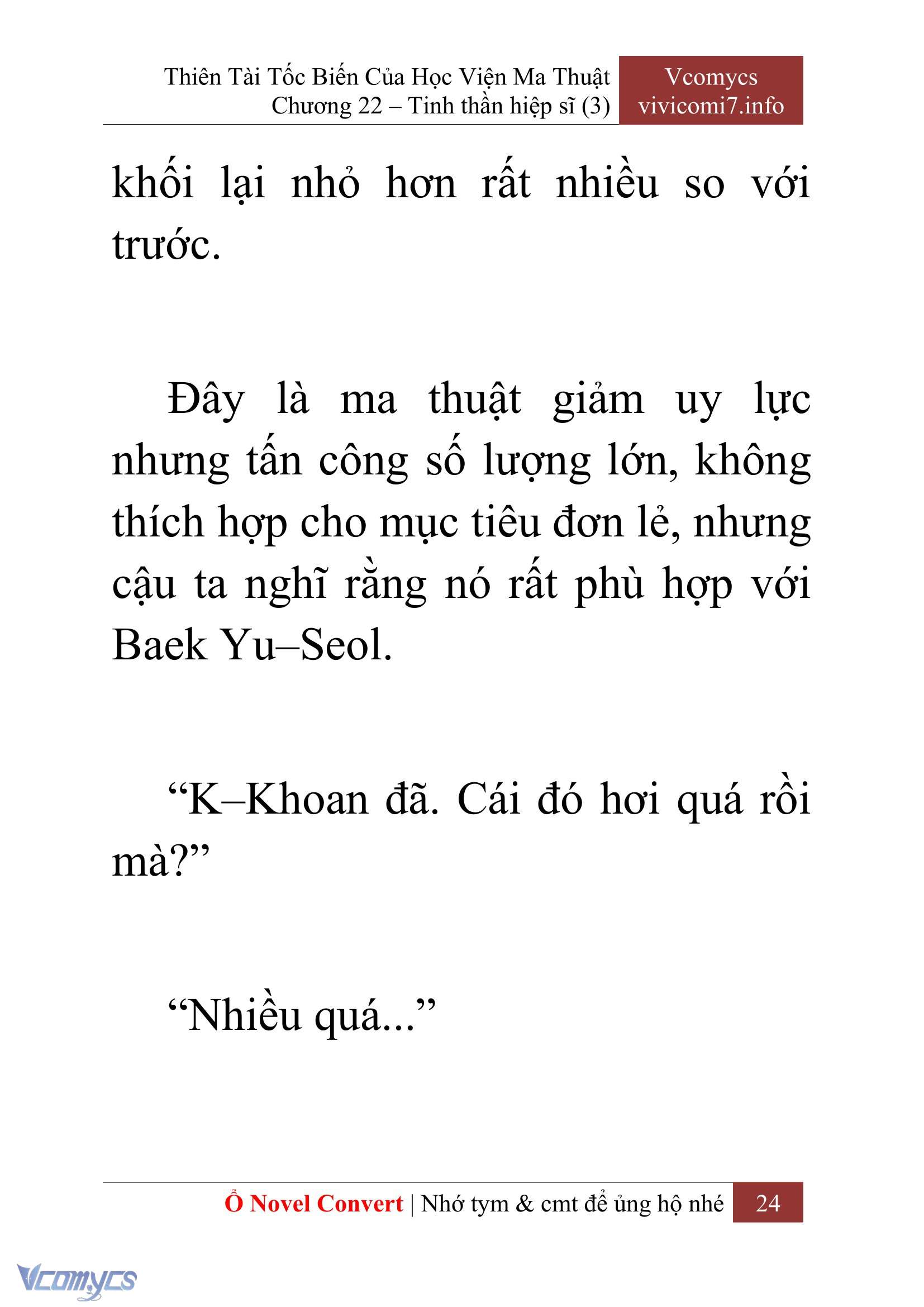 [Novel] Thiên Tài Tốc Biến Của Học Viện Ma Thuật Chap 22 - Trang 2
