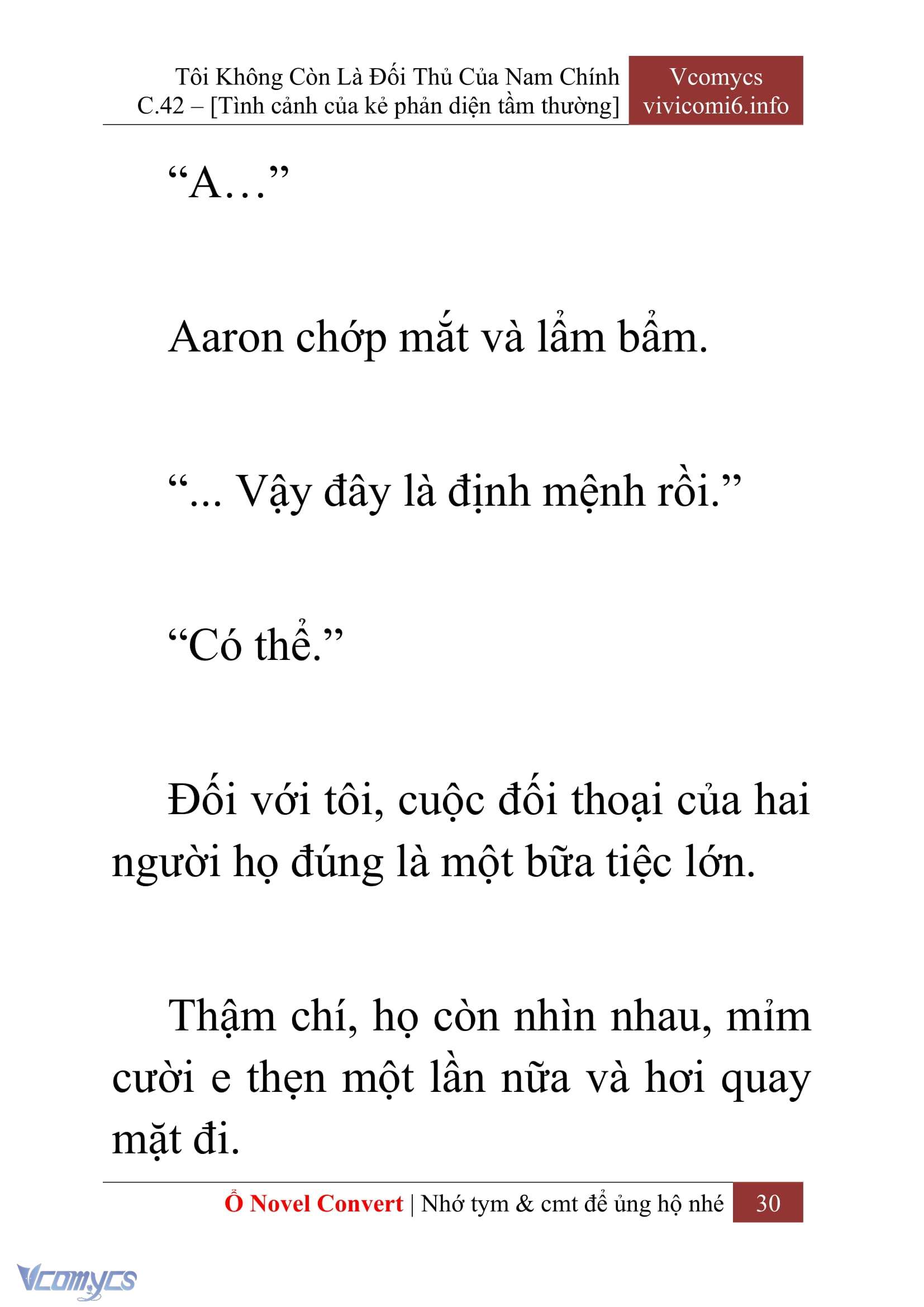 [Novel] Tôi Không Còn Là Đối Thủ Của Nam Chính Chap 42 - Trang 2