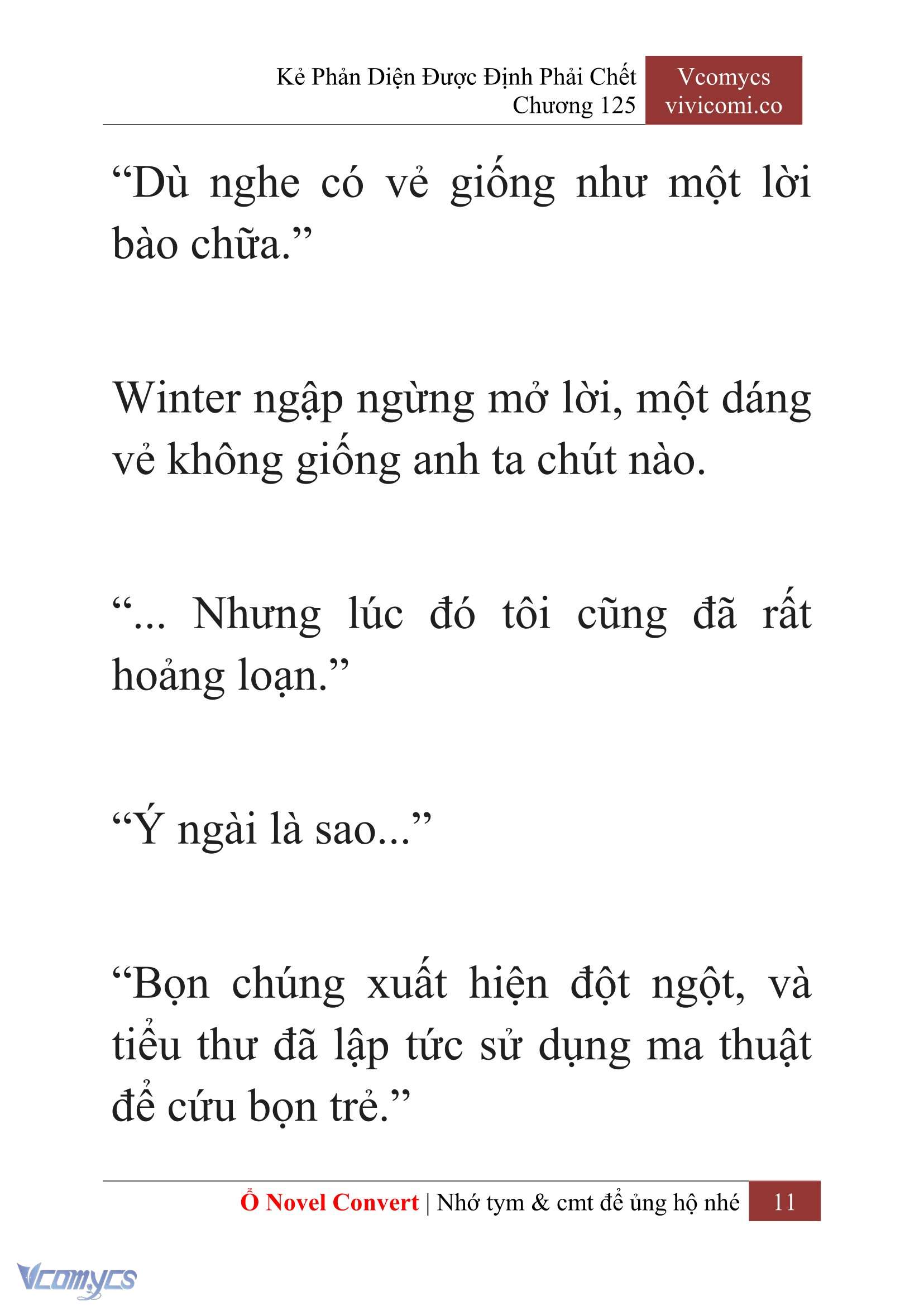 [Novel] Kẻ Phản Diện Được Định Phải Chết Chap 125 - Trang 2