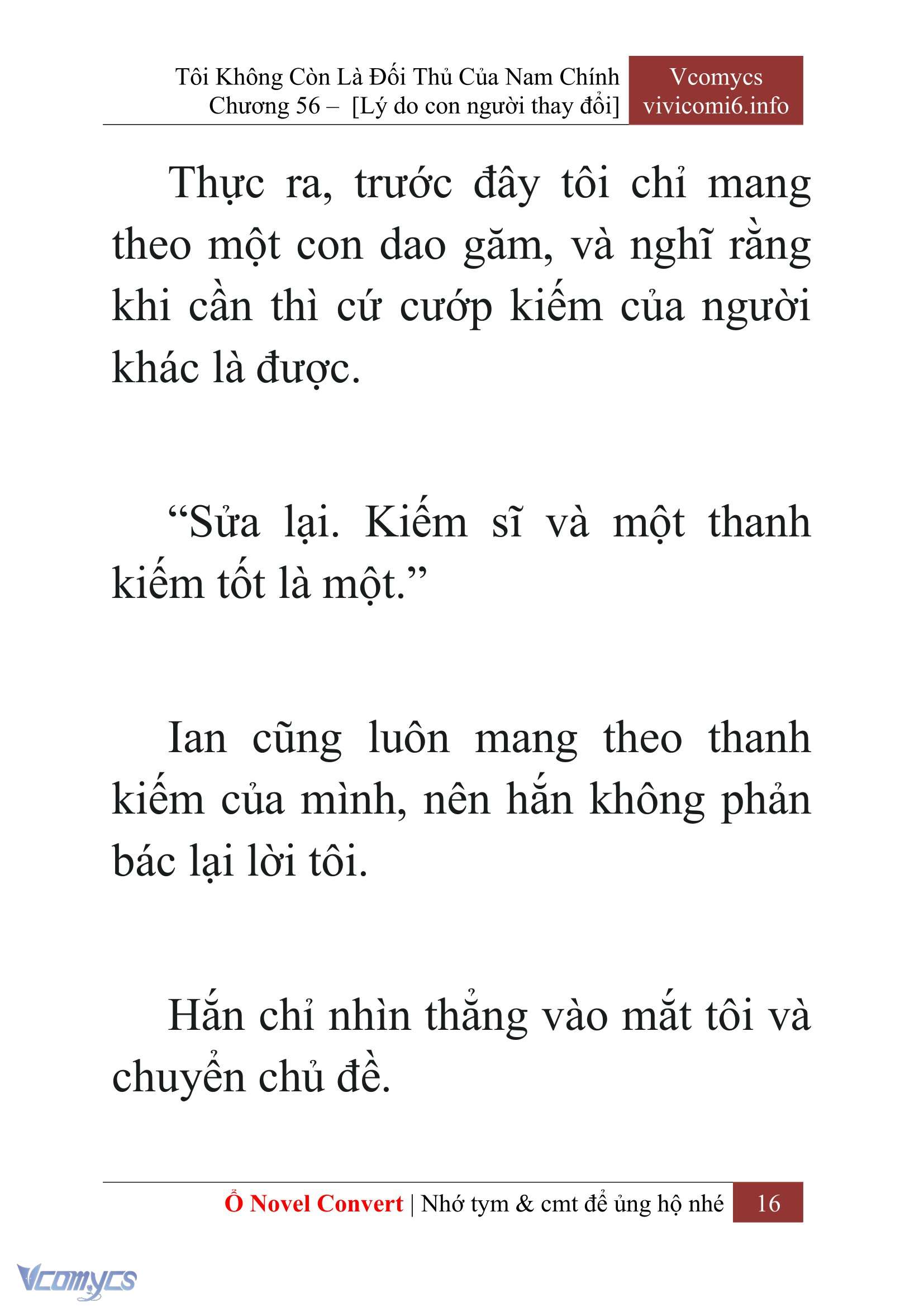 [Novel] Tôi Không Còn Là Đối Thủ Của Nam Chính Chap 56 - Trang 2