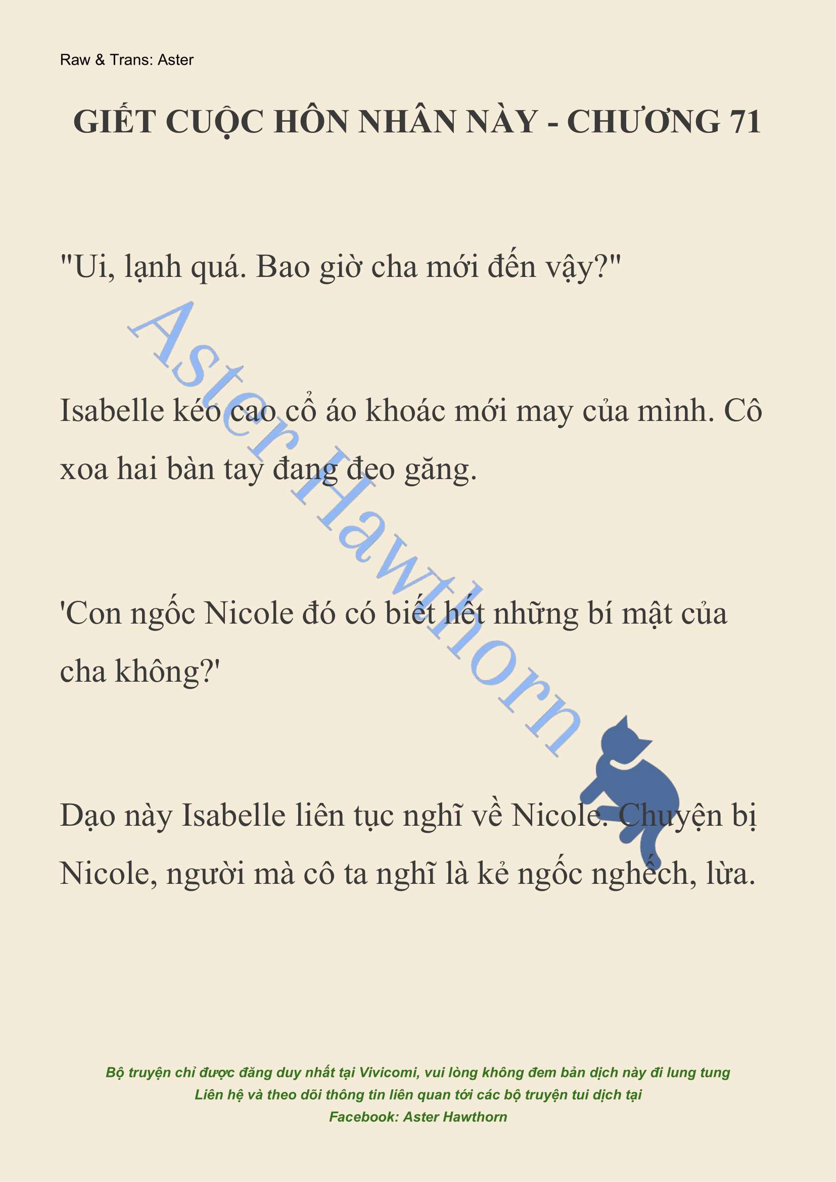 [NOVEL] Giết Cuộc Hôn Nhân Này Chap 71 - Next Chap 72