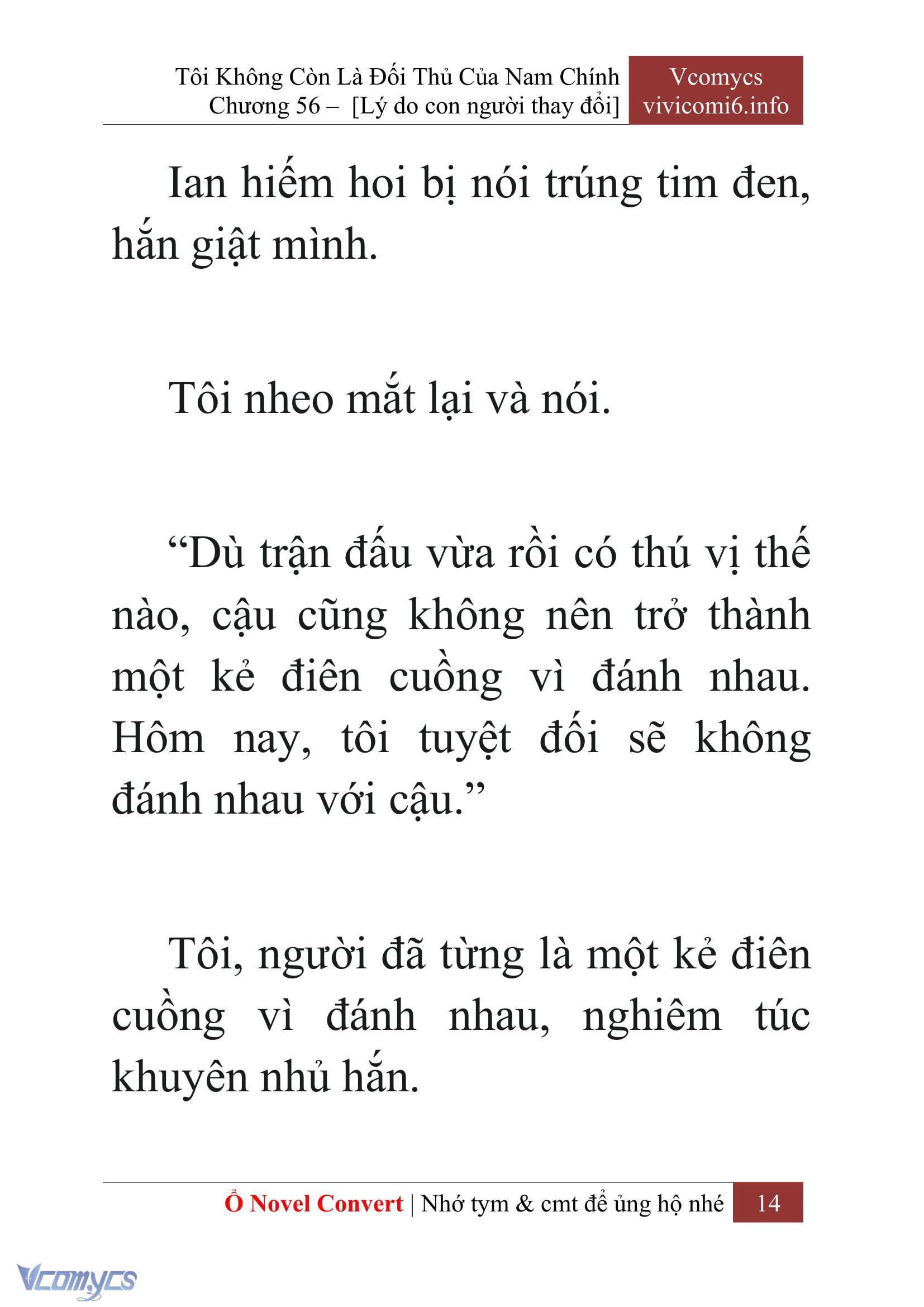 [Novel] Tôi Không Còn Là Đối Thủ Của Nam Chính Chap 56 - Trang 2