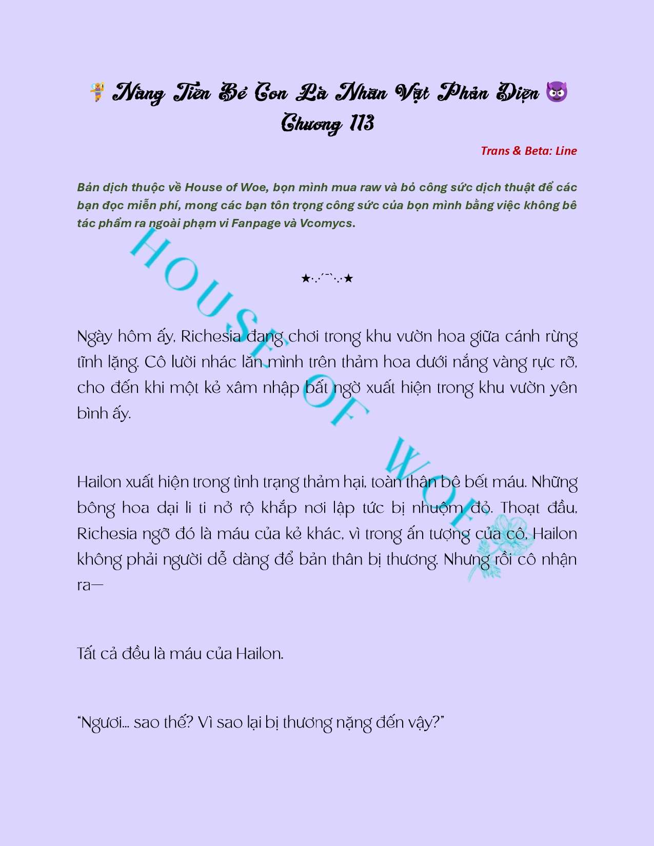 [NOVEL] NÀNG TIÊN BÉ CON LÀ NHÂN VẬT PHẢN DIỆN Chap 113 - Trang 2