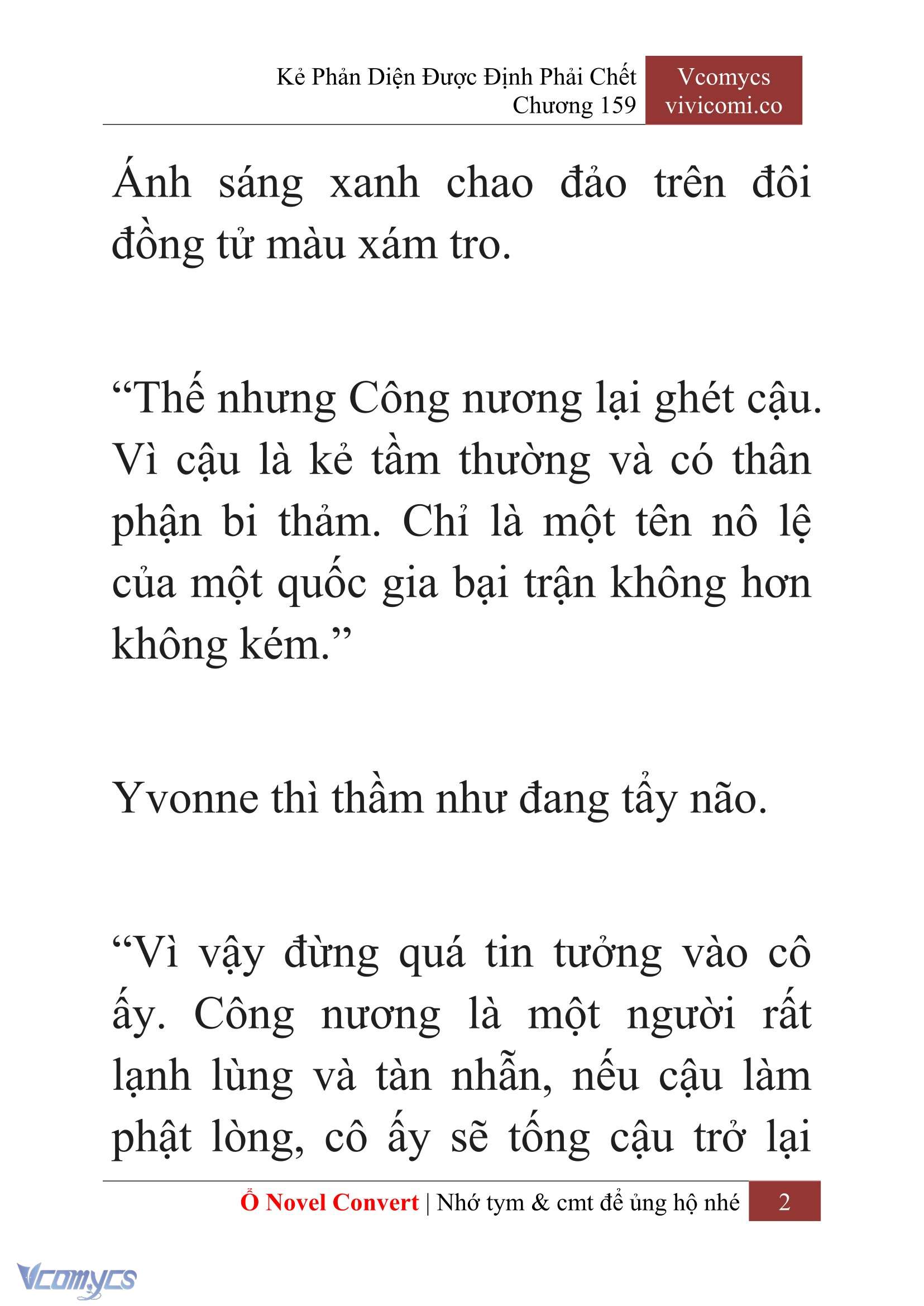 [Novel] Kẻ Phản Diện Được Định Phải Chết Chap 159 - Trang 2
