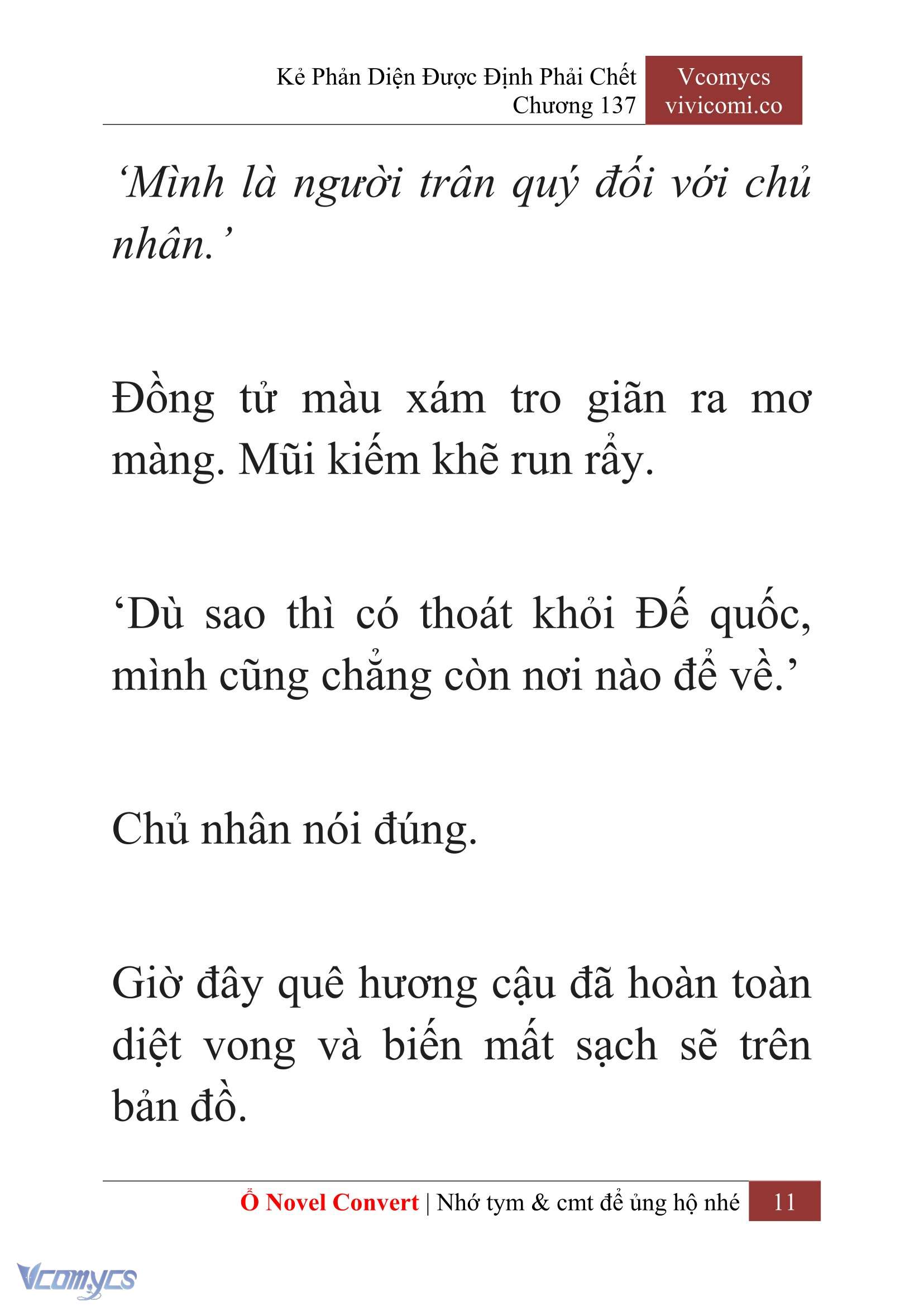 [Novel] Kẻ Phản Diện Được Định Phải Chết Chap 137 - Trang 2