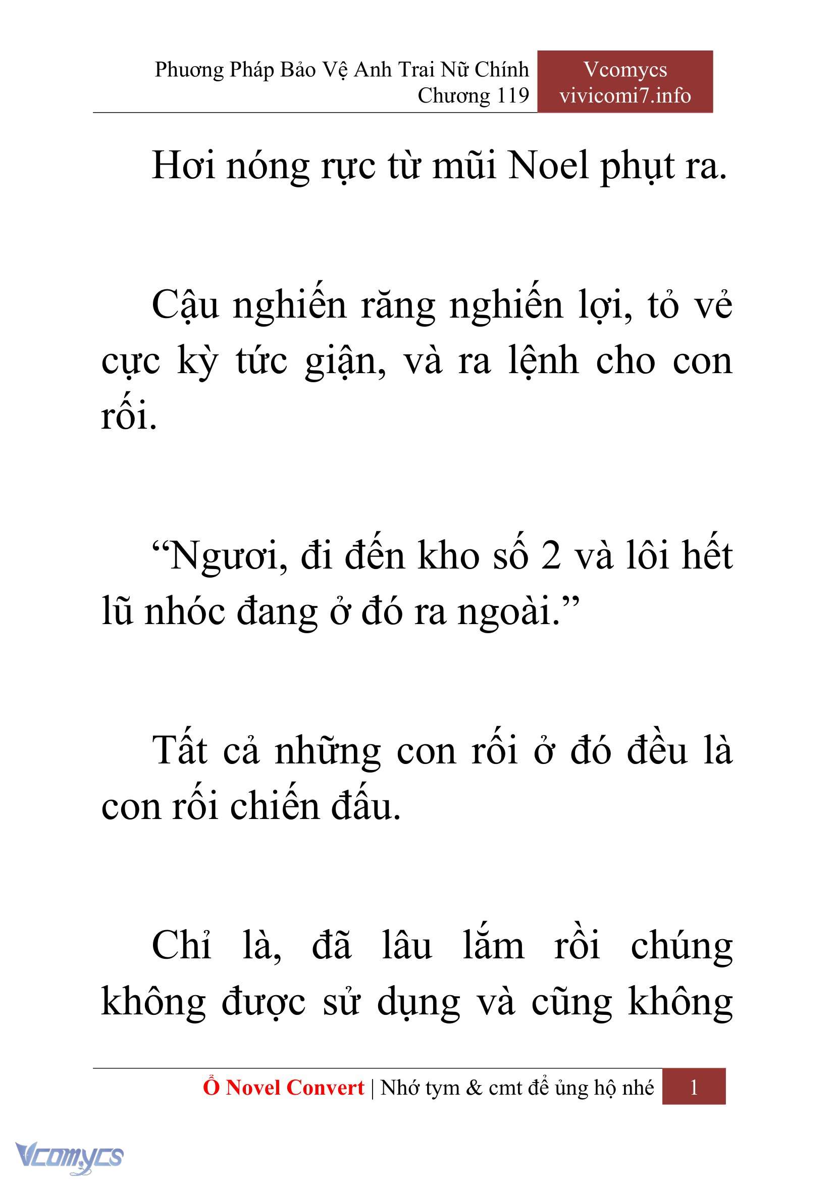 [Novel] Phương Pháp Bảo Vệ Anh Trai Nữ Chính Chap 119 - Trang 2