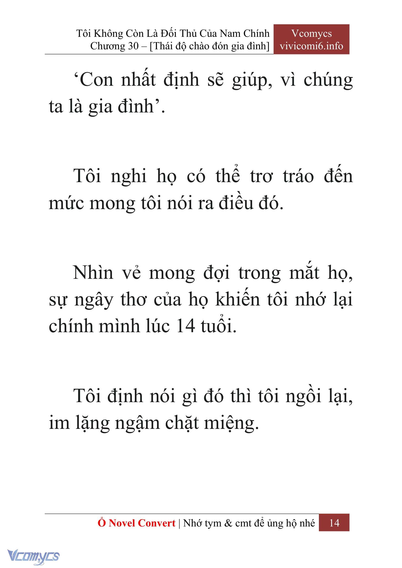 [Novel] Tôi Không Còn Là Đối Thủ Của Nam Chính Chap 30 - Trang 2