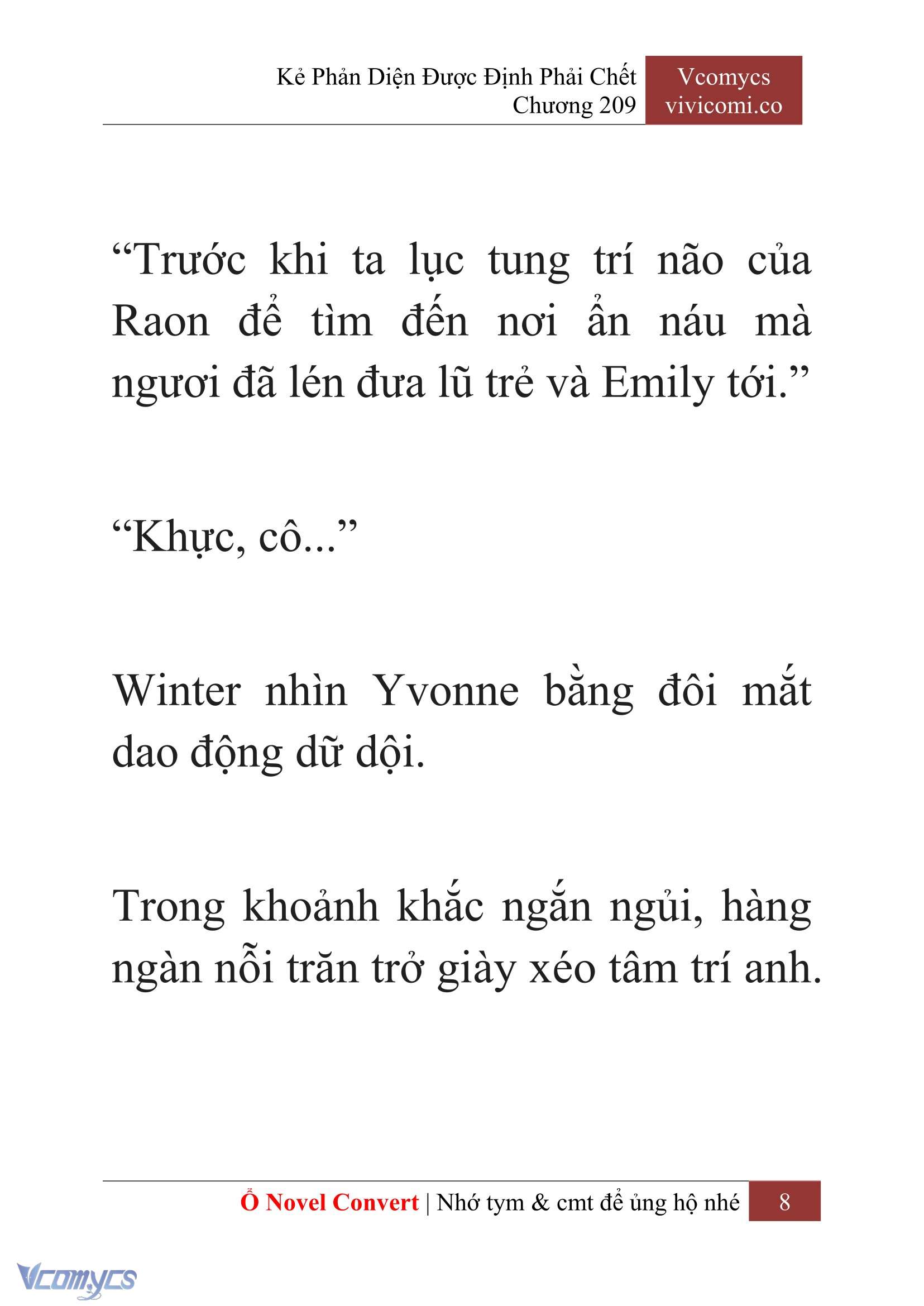 [Novel] Kẻ Phản Diện Được Định Phải Chết Chap 209 - Next Chap 210