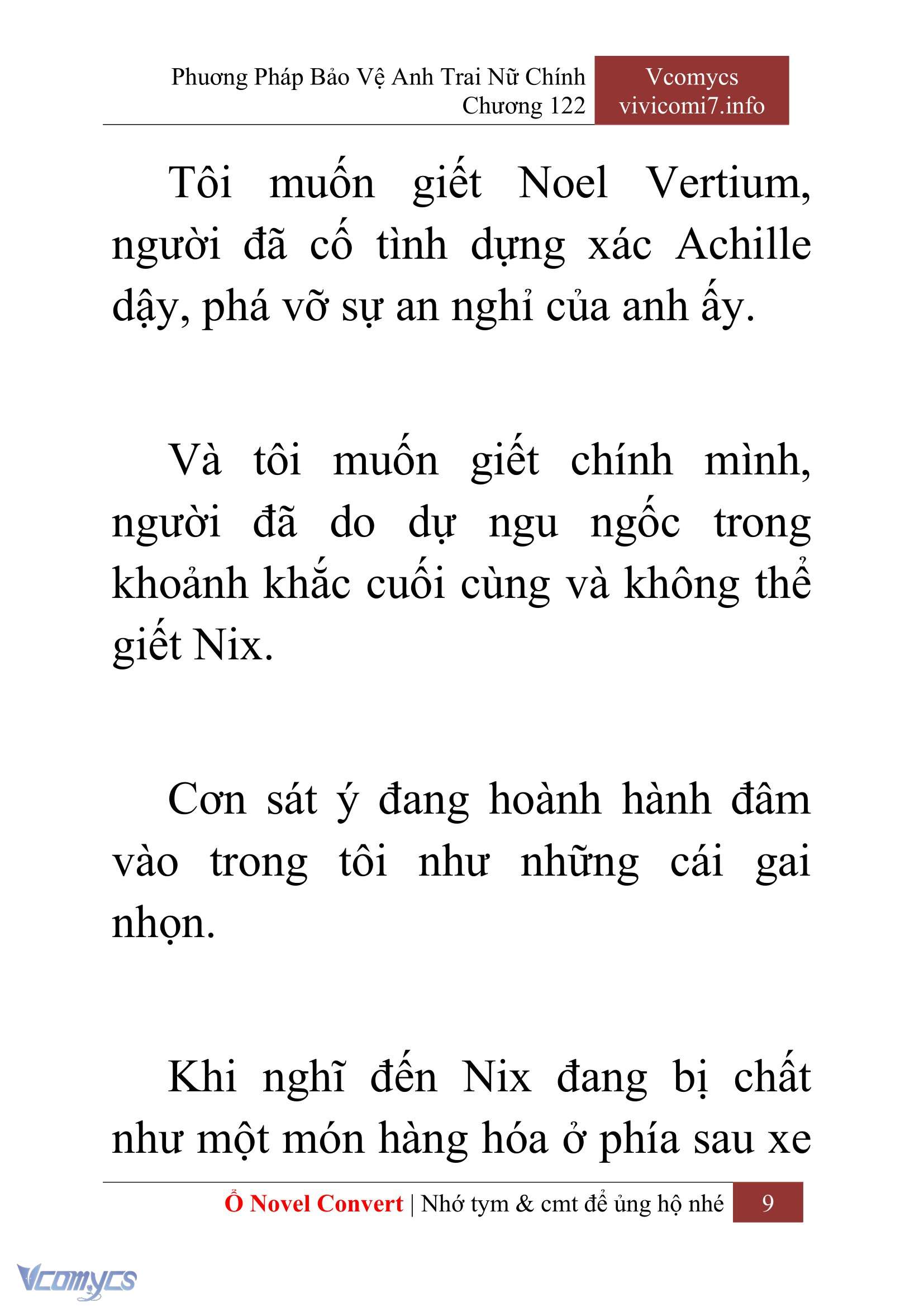 [Novel] Phương Pháp Bảo Vệ Anh Trai Nữ Chính Chap 122 - Trang 2