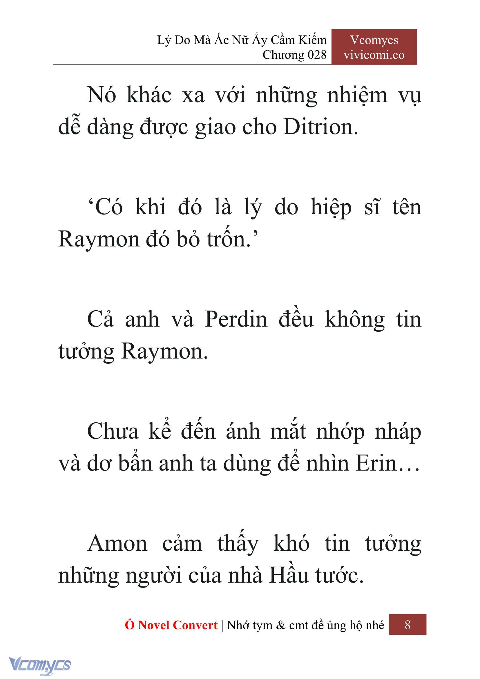 [Novel] Lý Do Mà Ác Nữ Ấy Cầm Kiếm Chap 28 - Trang 2