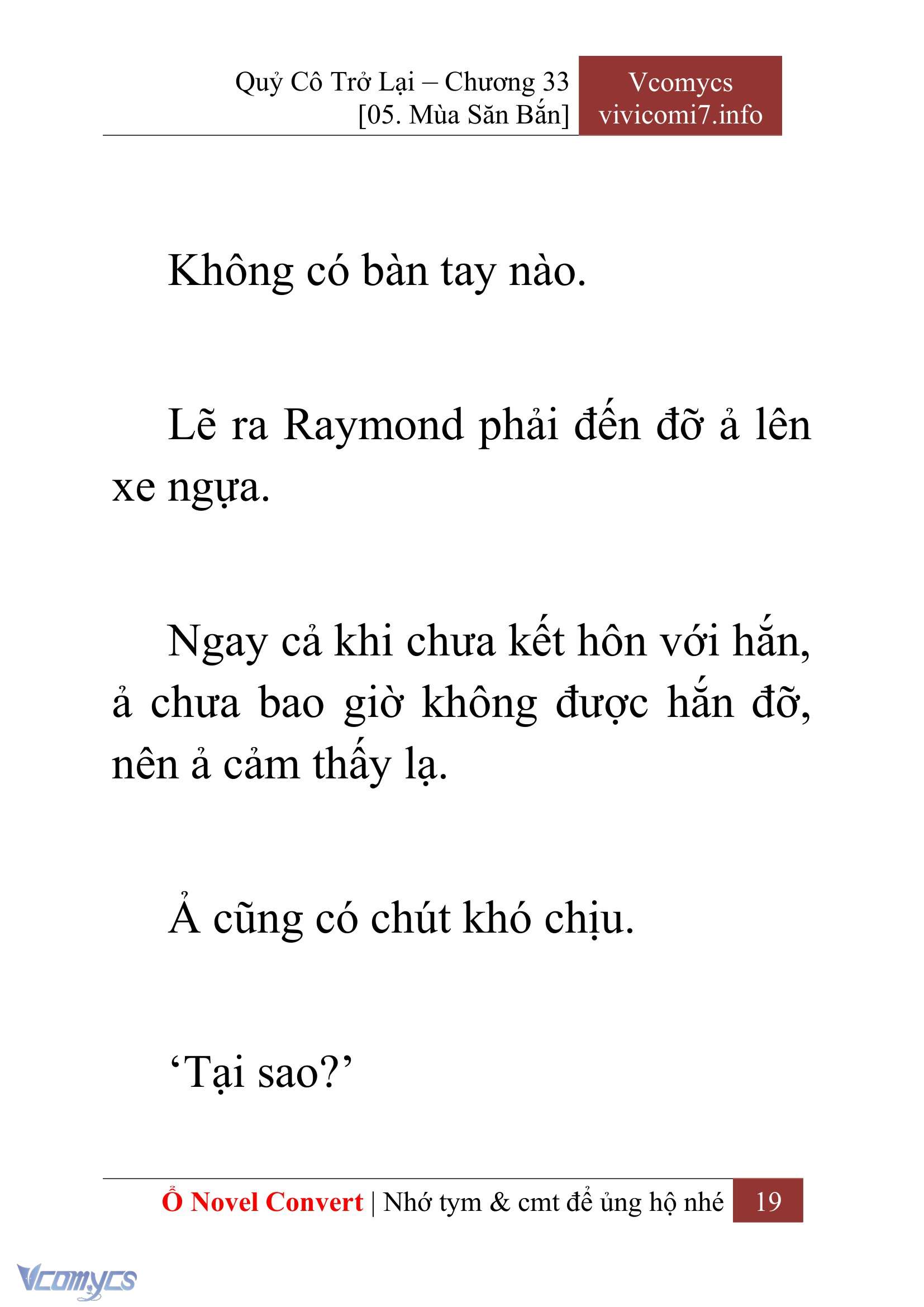 [Novel] Quý Cô Trở Lại Chap 33 - Trang 2