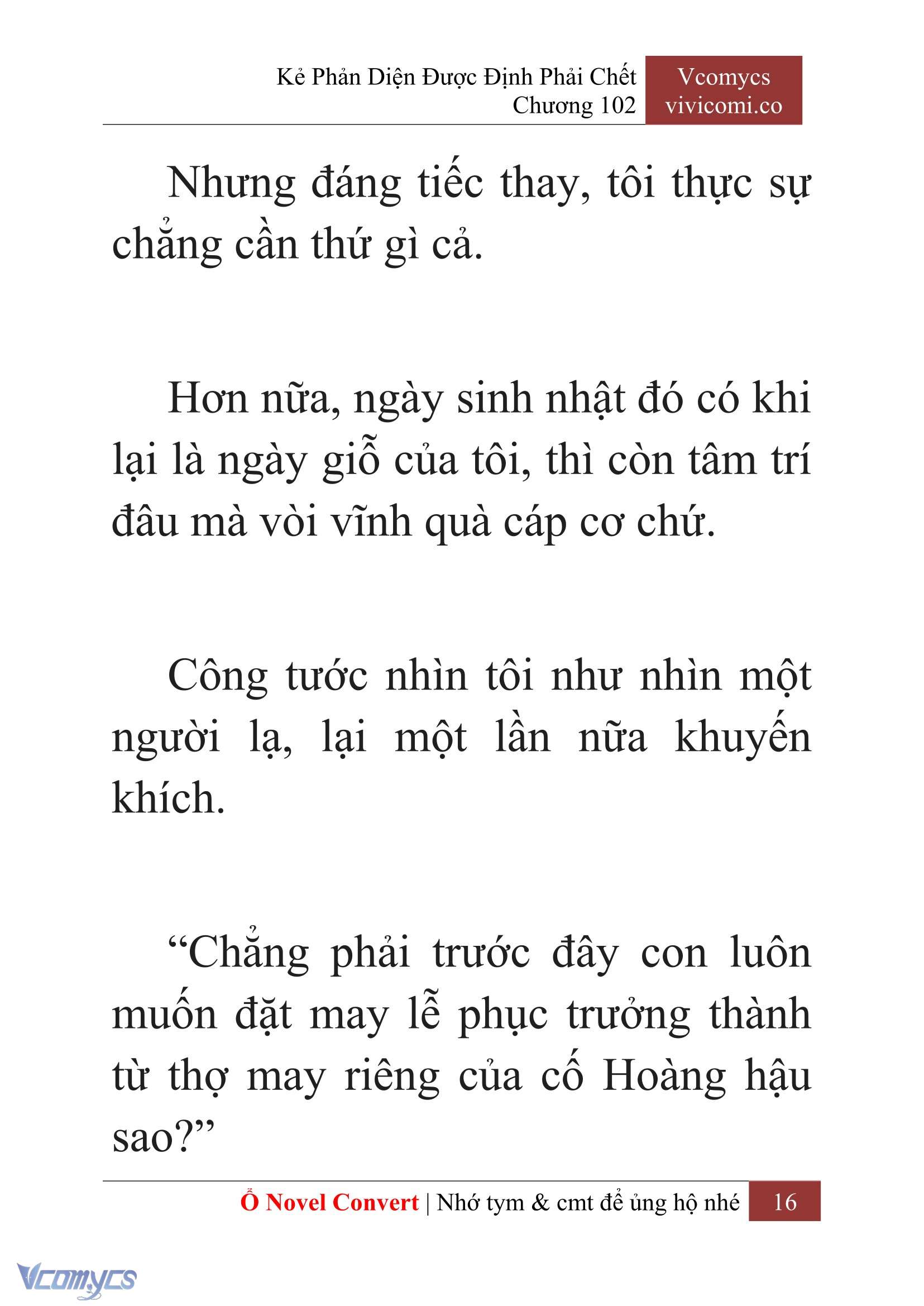 [Novel] Kẻ Phản Diện Được Định Phải Chết Chap 102 - Trang 2