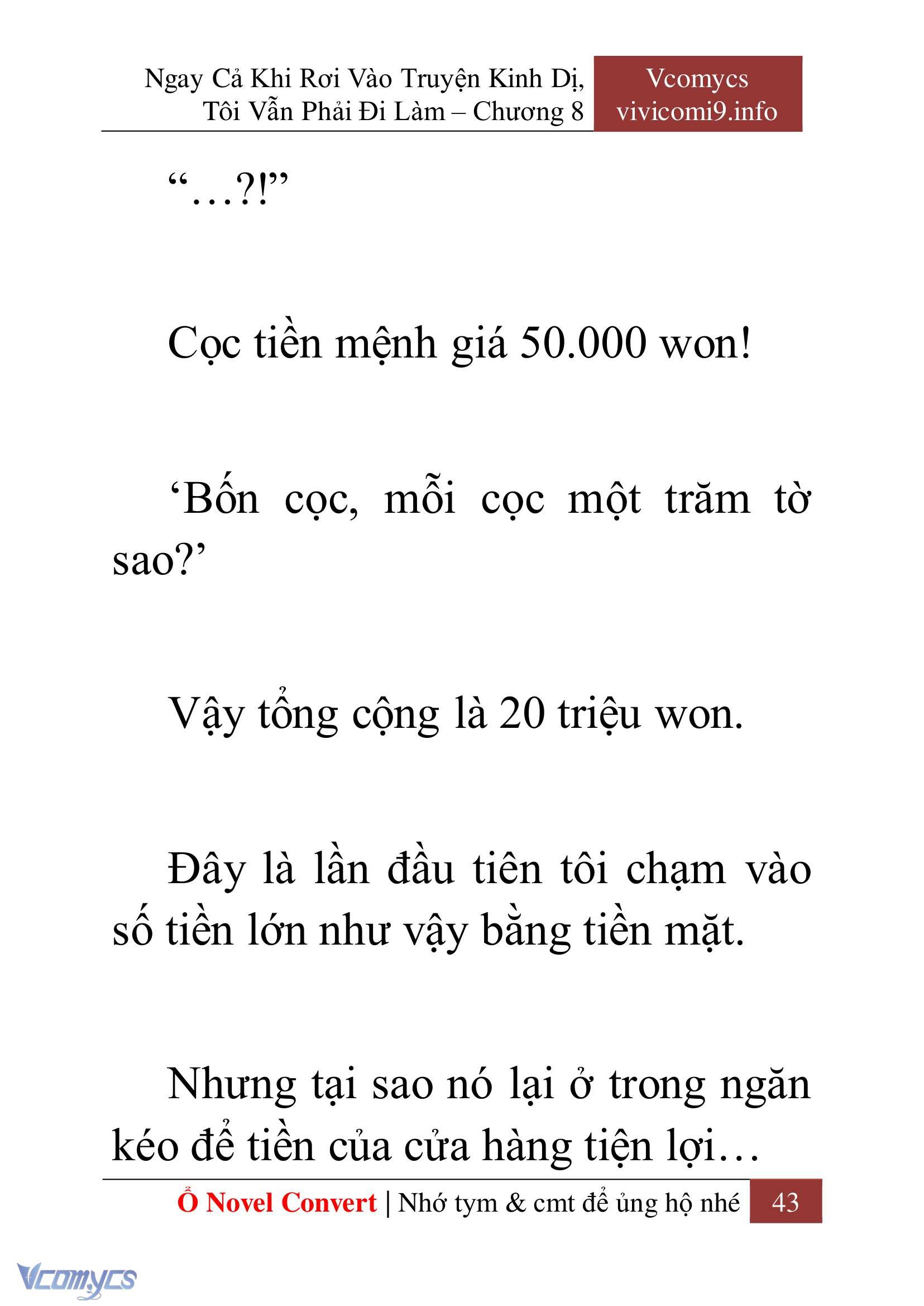 [Novel] Ngay Cả Khi Rơi Vào Truyện Kinh Dị, Tôi Vẫn Phải Đi Làm Chap 8 - Trang 2