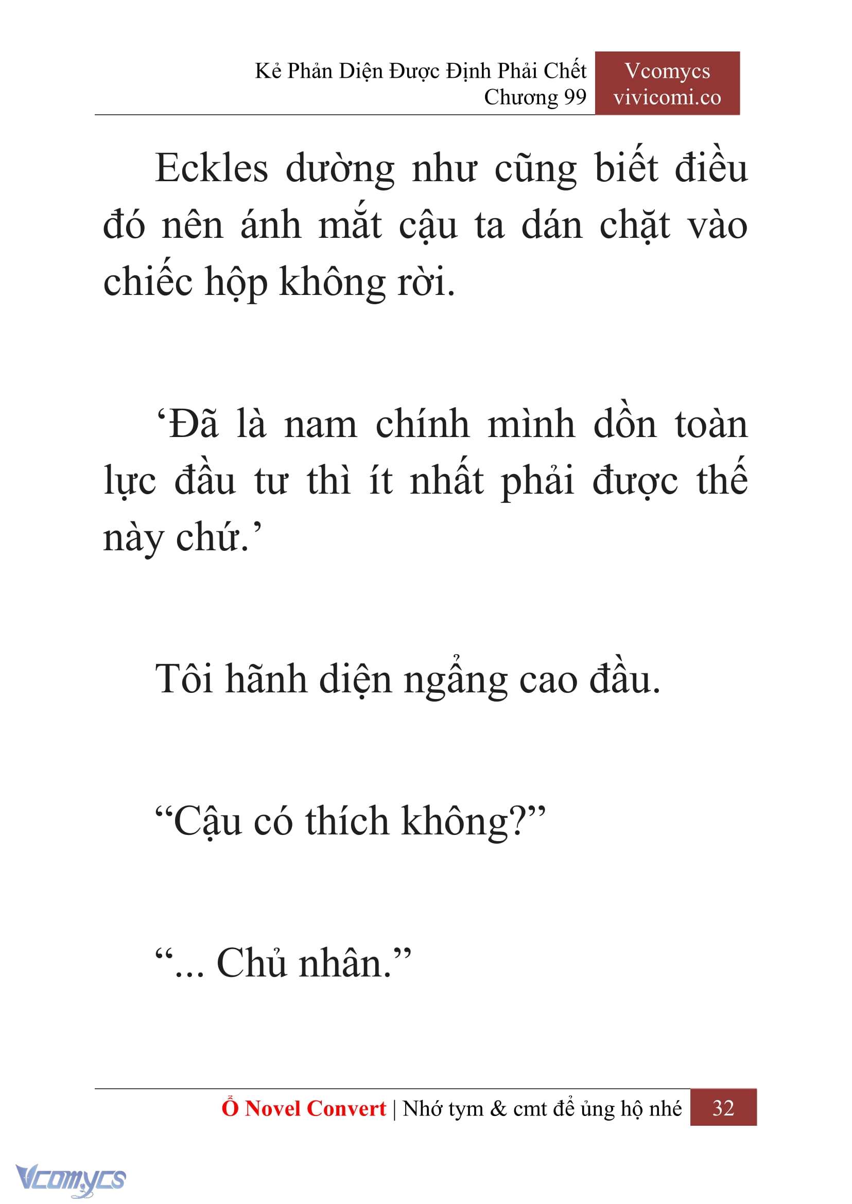 [Novel] Kẻ Phản Diện Được Định Phải Chết Chap 99 - Next Chap 100