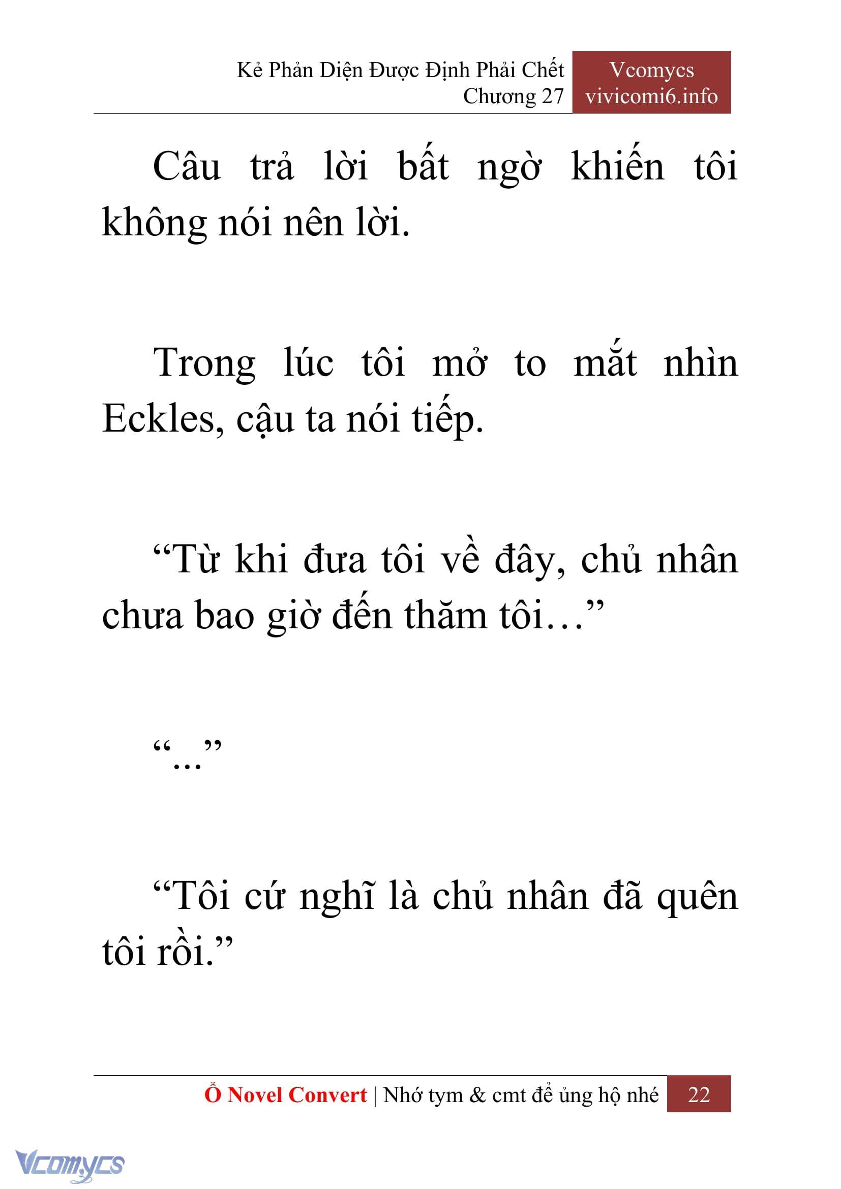 [Novel] Kẻ Phản Diện Được Định Phải Chết Chap 27 - Trang 2