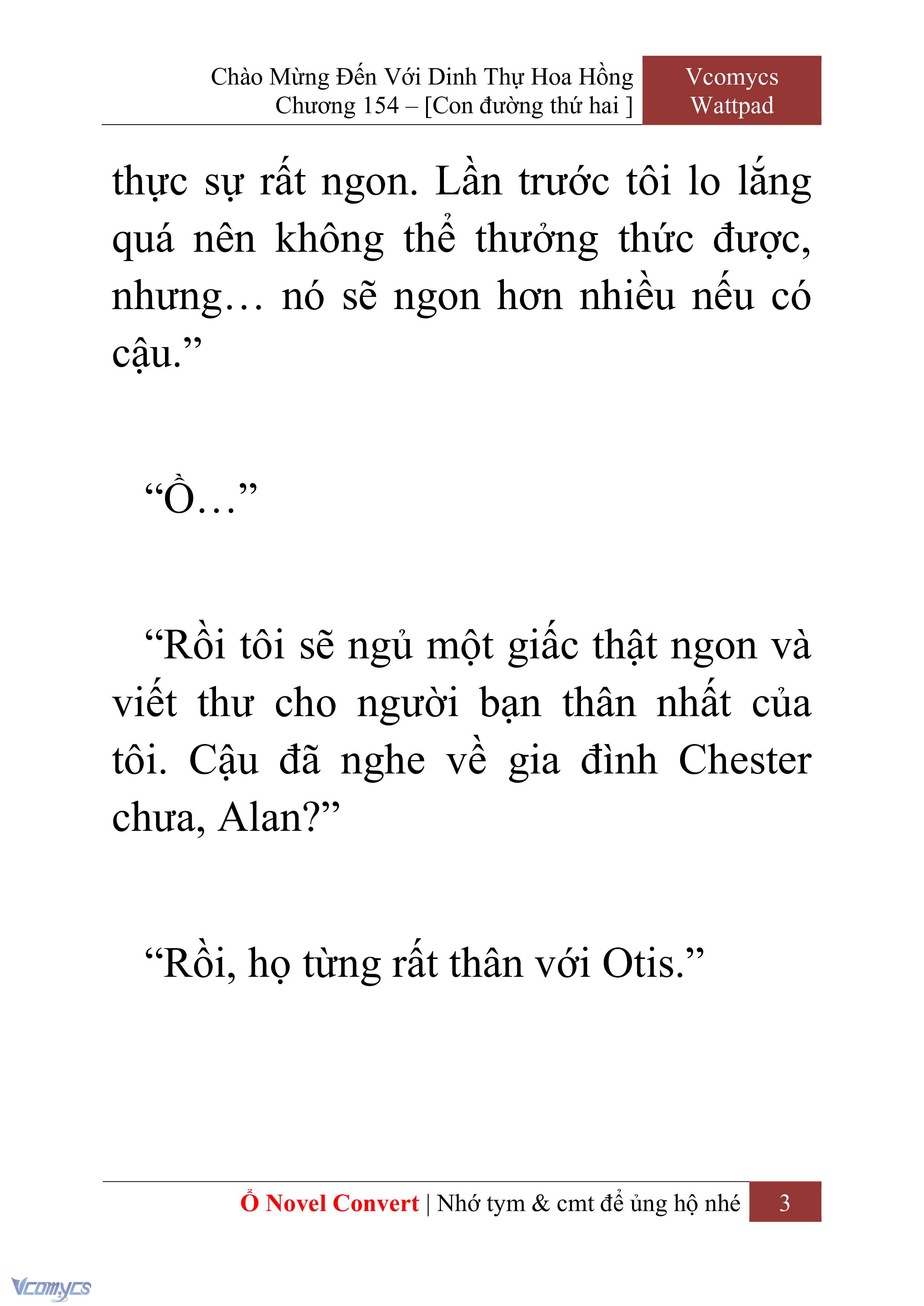 [Novel] Chào Mừng Đến Với Dinh Thự Hoa Hồng Chap 154 - Trang 2