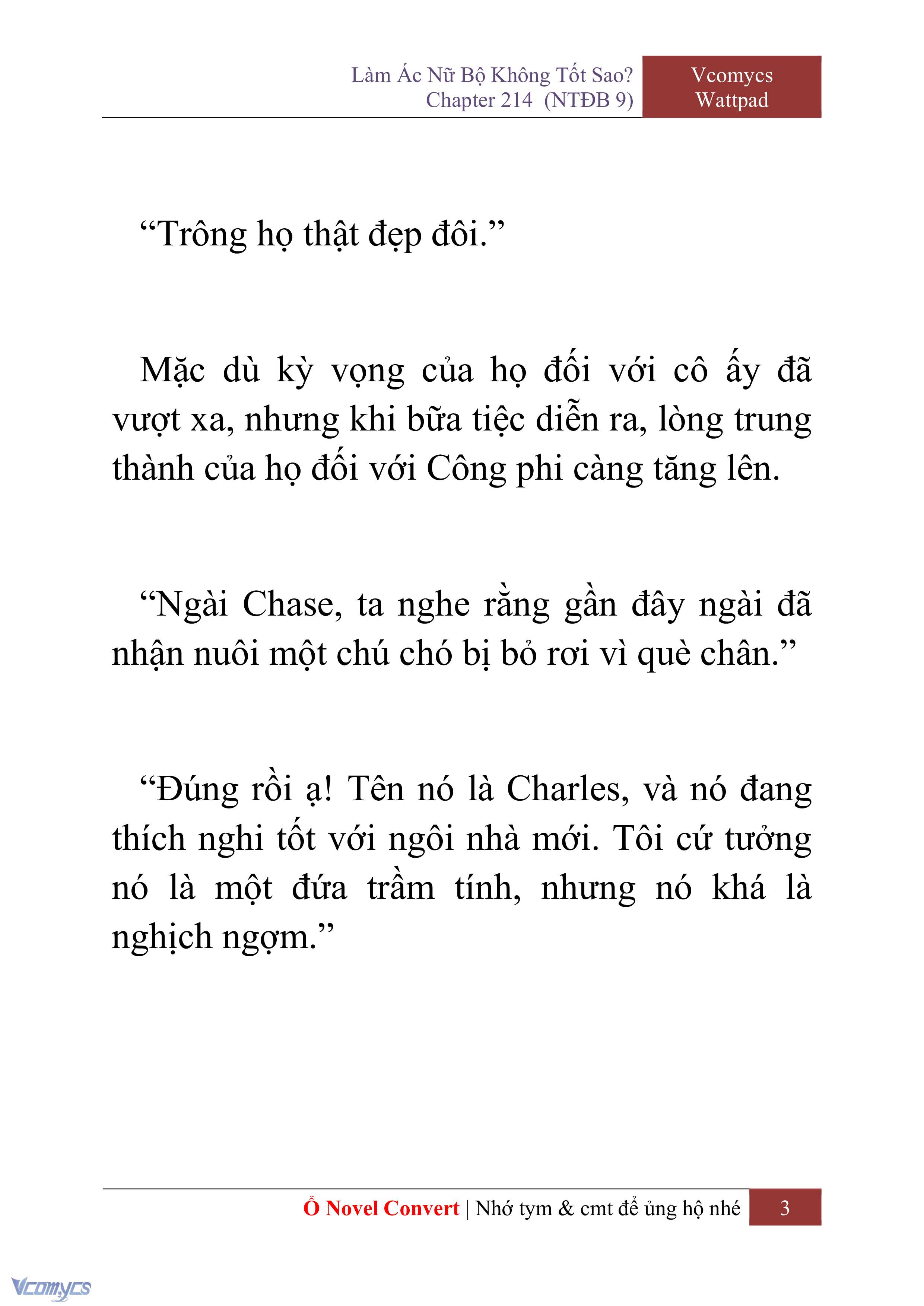 [Novel] Làm Ác Nữ Bộ Không Tốt Sao? Chap 214 - Trang 2
