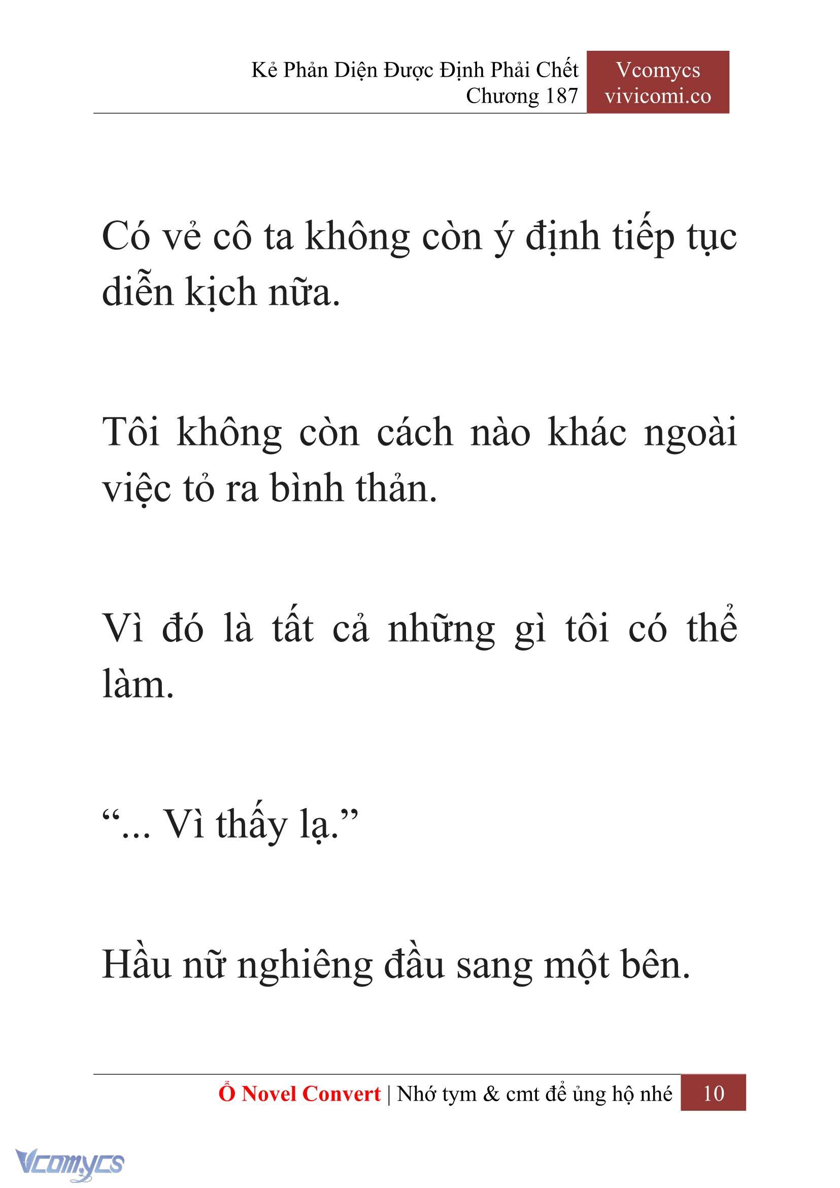 [Novel] Kẻ Phản Diện Được Định Phải Chết Chap 187 - Trang 2
